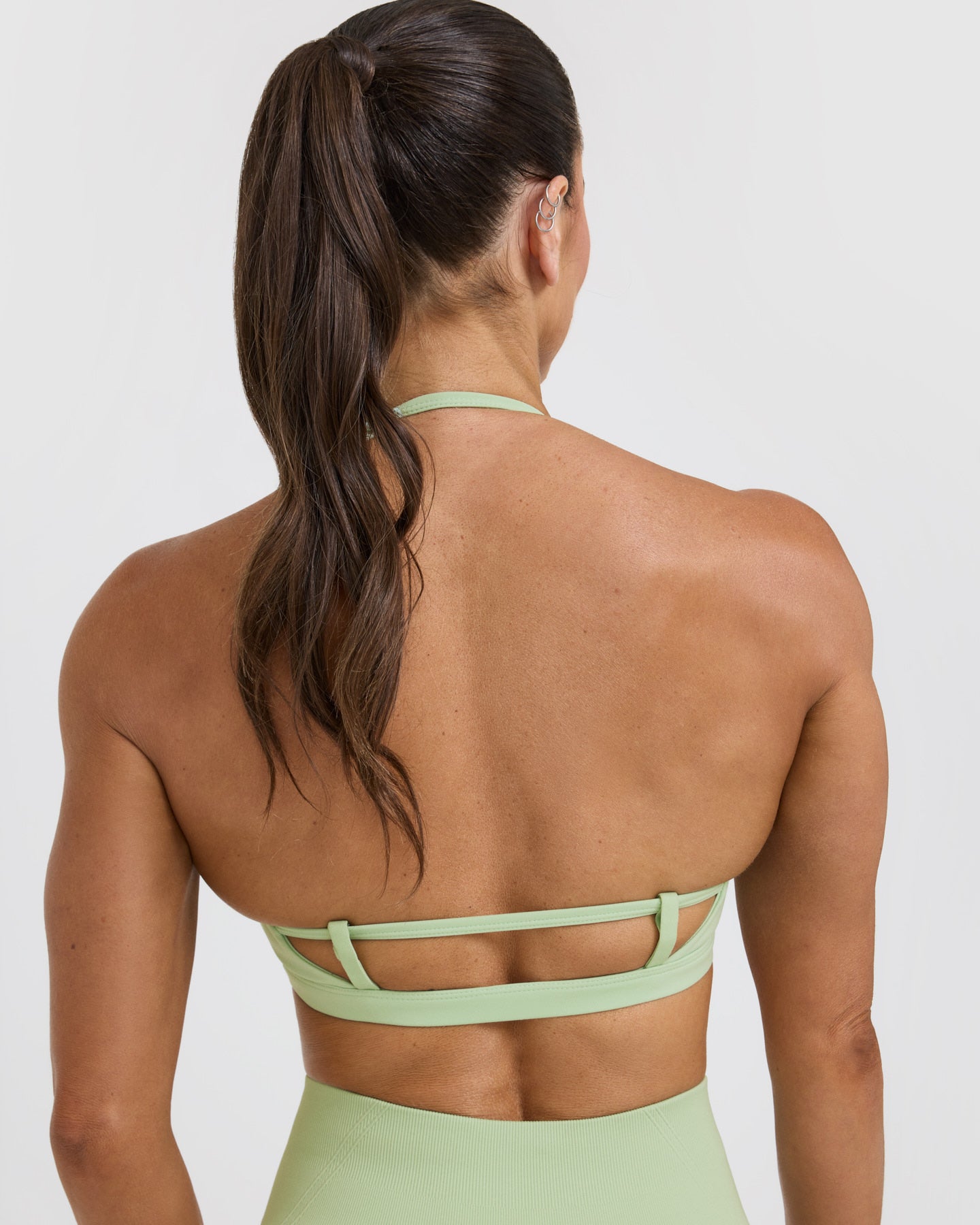Timeless Strappy Bralette - Mint Green Lace Bralette for Women | Comfortable Wireless Bra for Everyday Wear, Yoga & Lounge