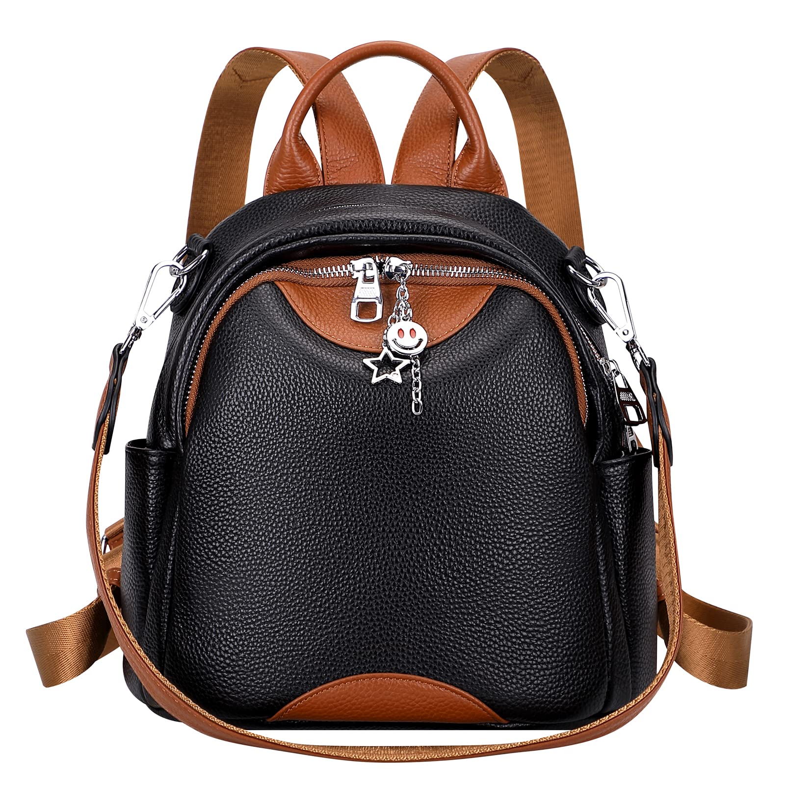 ALTOSY Women's Genuine Leather Backpack - Convertible Small Backpack Purse & Shoulder Bag for Work, Travel & Everyday Use