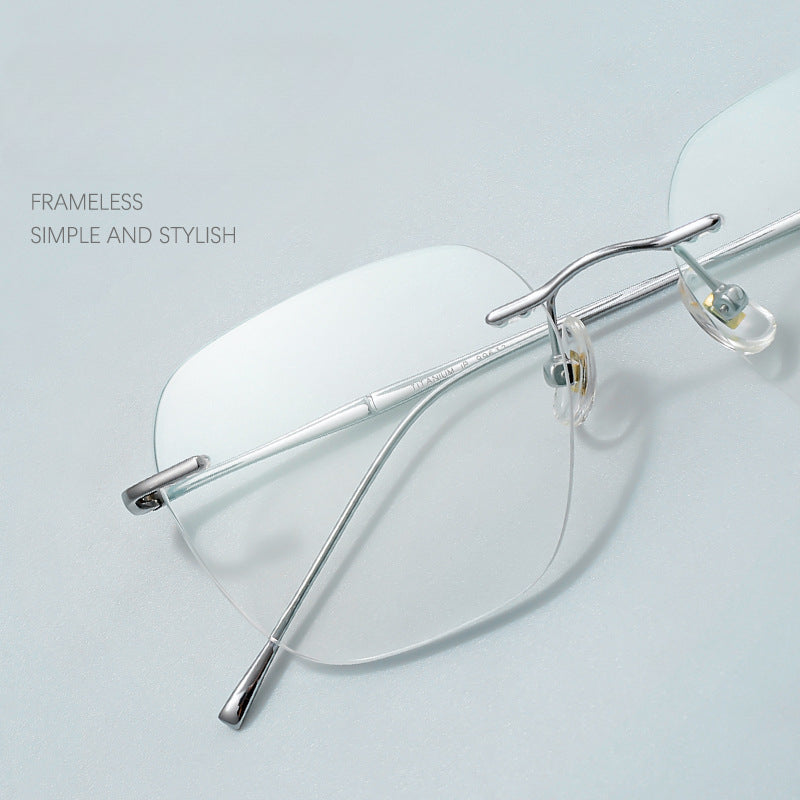 Vintage Titanium Square Eyeglass Frames 8911wk 632 - Lightweight Durable Glasses for Men & Women - Perfect for Reading, Driving & Fashion Accessories