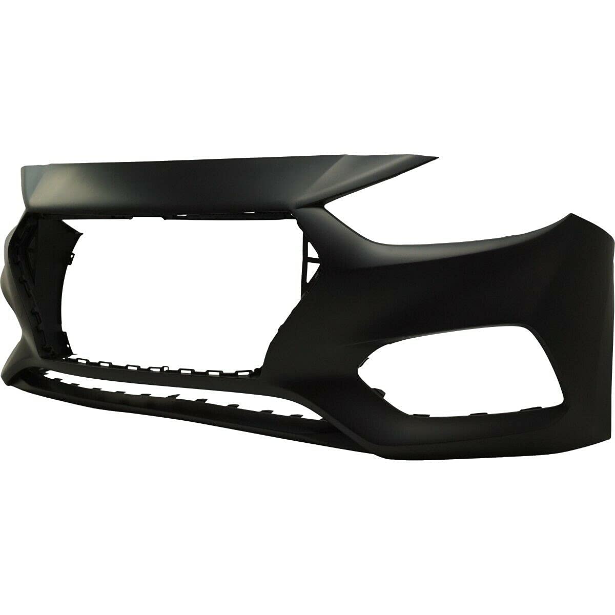 2018-2019 Hyundai Accent Front Bumper Cover Replacement - OEM Fit & Durable ABS Plastic - Perfect for Collision Repair & Car Restoration Projects