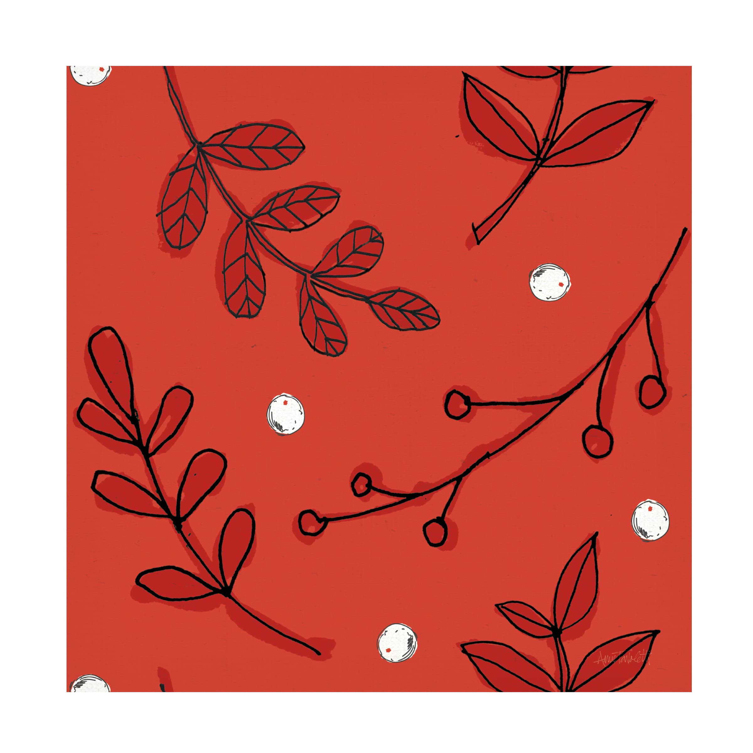 Becky Thorns 'Greenhouse III' Canvas Wall Art Print - Botanical Floral Home Decor for Living Room, Bedroom & Office - Premium Trademark Fine Art Collection