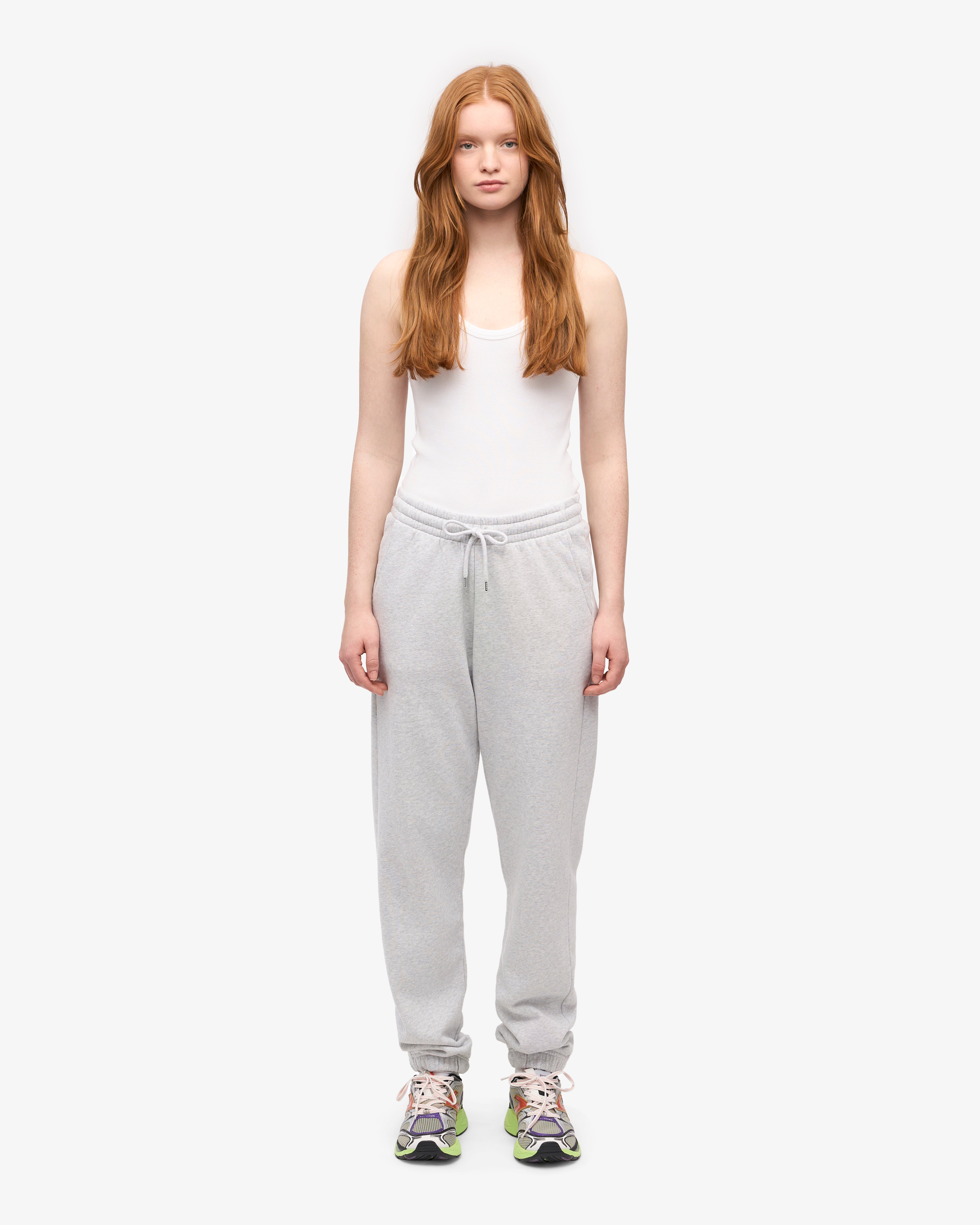 Organic Sweatpants for Women - Soft & Comfortable Snow Melange Joggers - Perfect for Yoga, Lounge & Casual Wear
