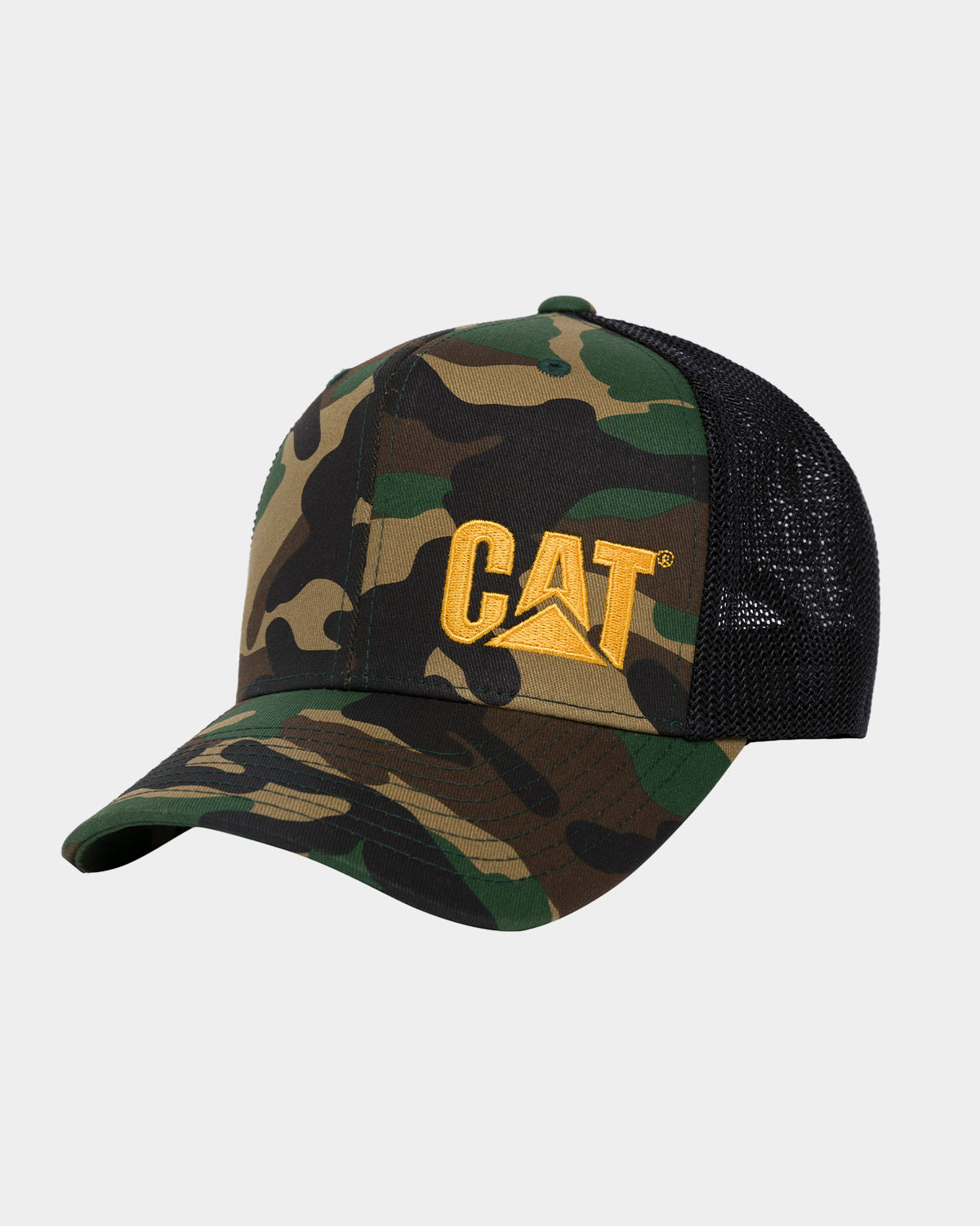 Flexfit Cat Logo Trucker Hat - Adjustable Snapback Cap for Men & Women - Perfect for Outdoor Activities, Sports, and Casual Wear