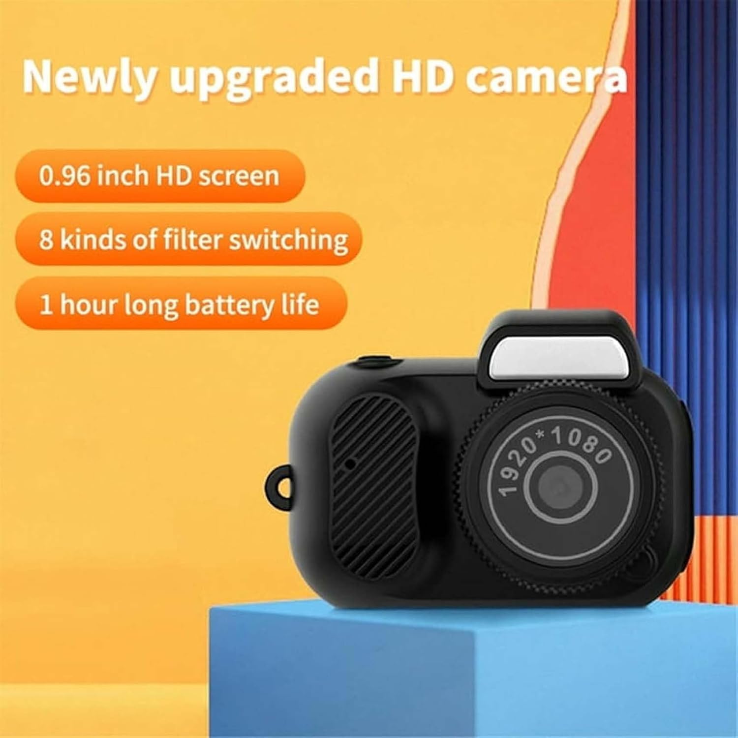 Mini Retro Nostalgic Keychain Camera - 1080P HD Micro Video Camera for Sports & Travel - 16GB Memory, Portable Mini Camera for Vlogging, Outdoor Adventures & Everyday Moments