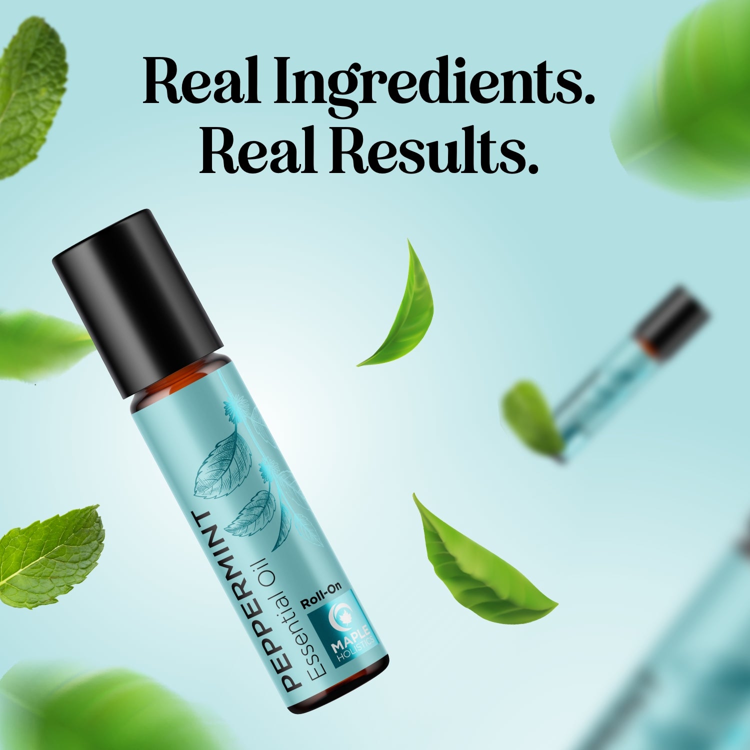 Peppermint Essential Oil Roll On - 100% Pure Natural Aromatherapy for Headache Relief & Stress Relief - Perfect for Travel, Office & Home Use