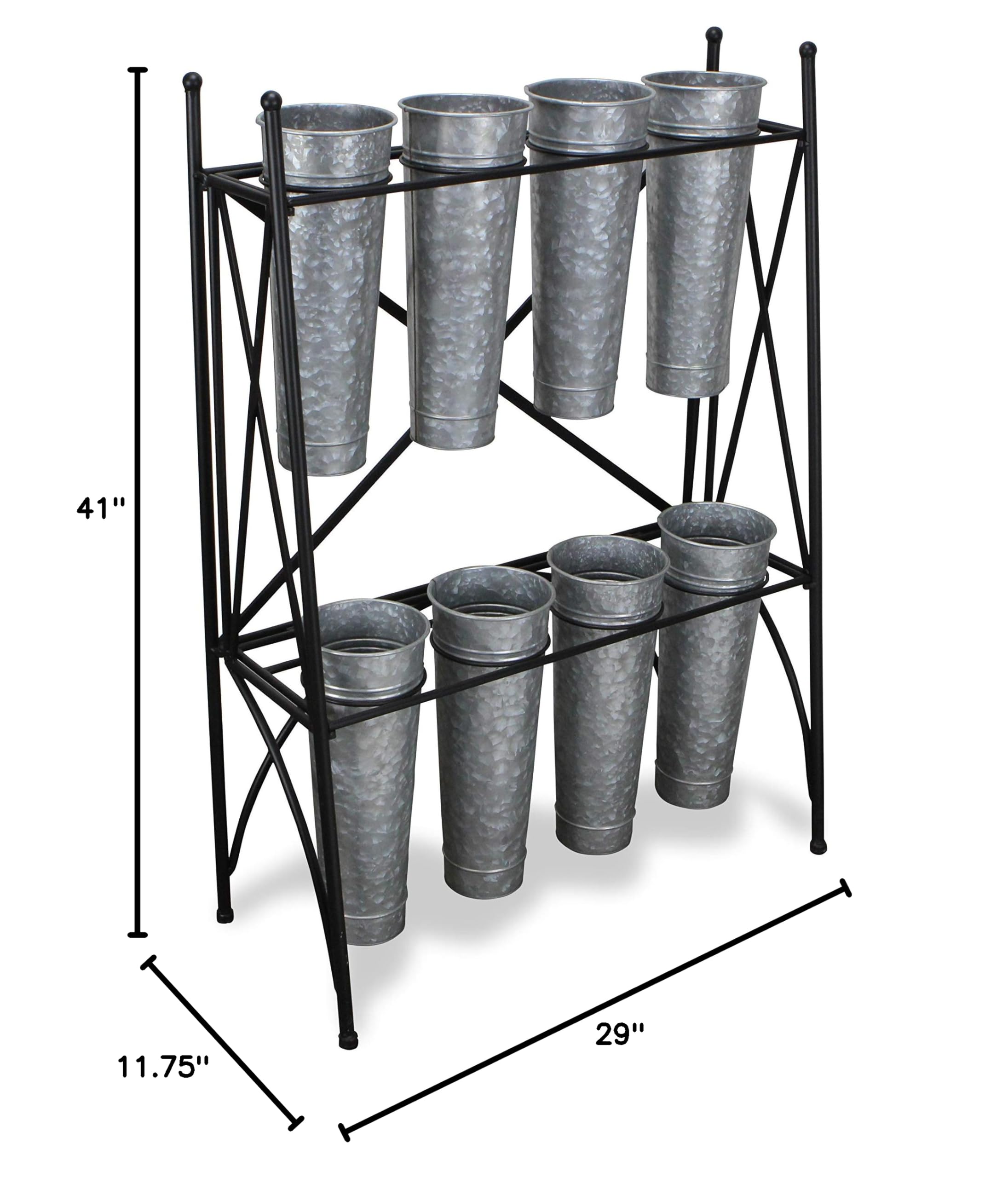 Cheungs 8-Tier Galvanized Metal Plant Stand - 29