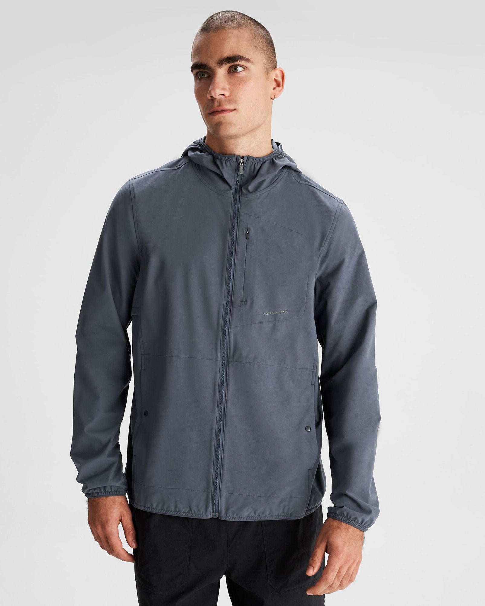 Men's Sun Breaker Jacket - Lightweight UV Protection Windbreaker with UPF 50+ (Mid Navy) - Perfect for Hiking, Running & Outdoor Activities