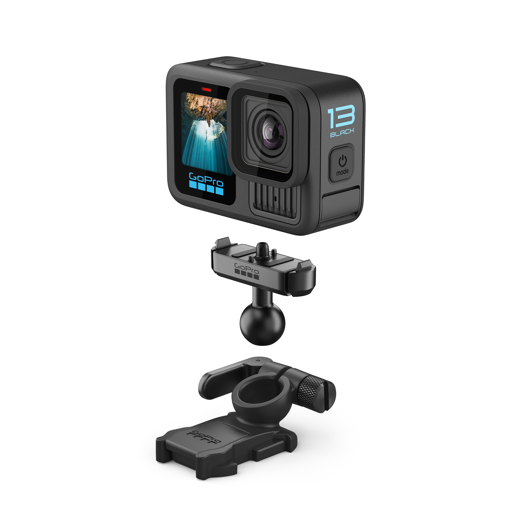 GoPro Magnetic Latch Ball Joint Mount for HERO13 Black - 360° Adjustable Camera Mount for Action Shots, Vlogging & Outdoor Adventures