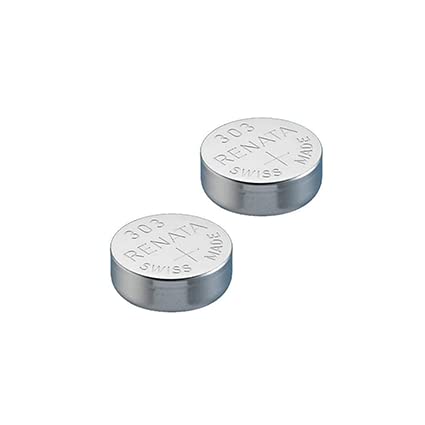 Renata 303 SR44SW Watch Battery - 2 Pack, Mercury-Free, Long-Lasting Power for Watches & Small Electronics - Perfect for Timepieces, Calculators, and Medical Devices