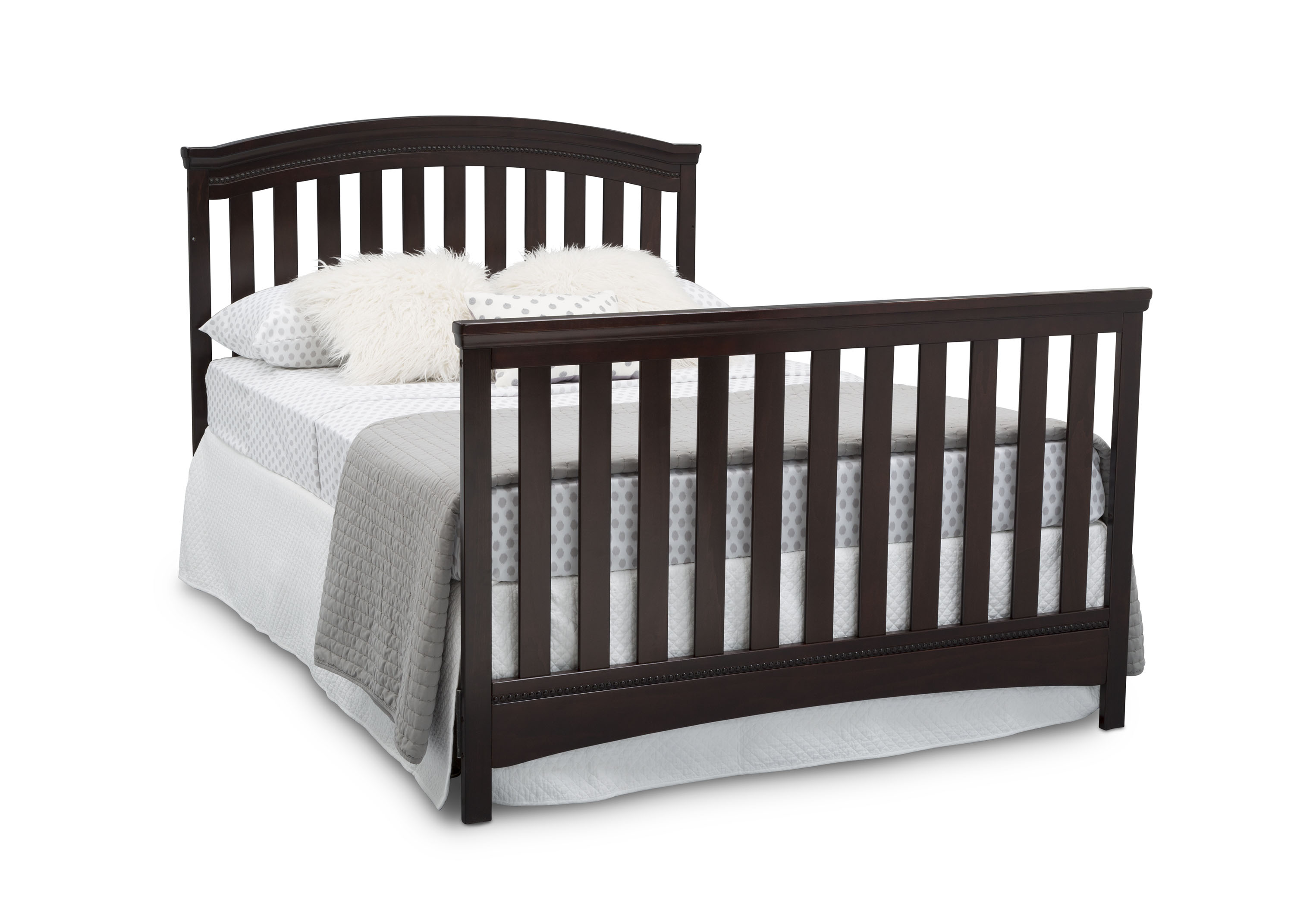 Emerson 4-in-1 Convertible Baby Crib to Toddler Bed - Safe & Adjustable Nursery Furniture for Newborns & Kids - Perfect for Bedrooms, Daycare & Nursery Rooms