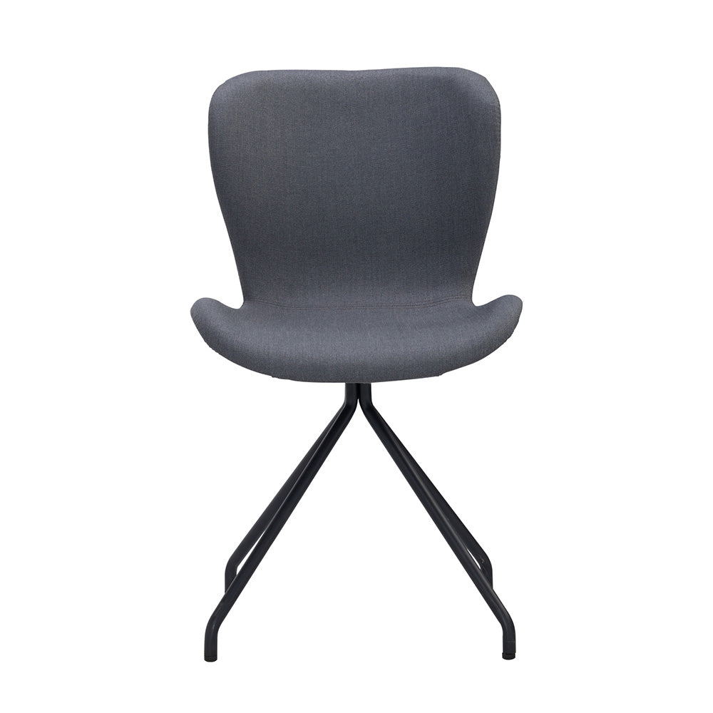 GRYTA Modern Dining Chair - Grey Upholstered Seat - Comfortable & Stylish for Kitchen, Dining Room, or Home Office