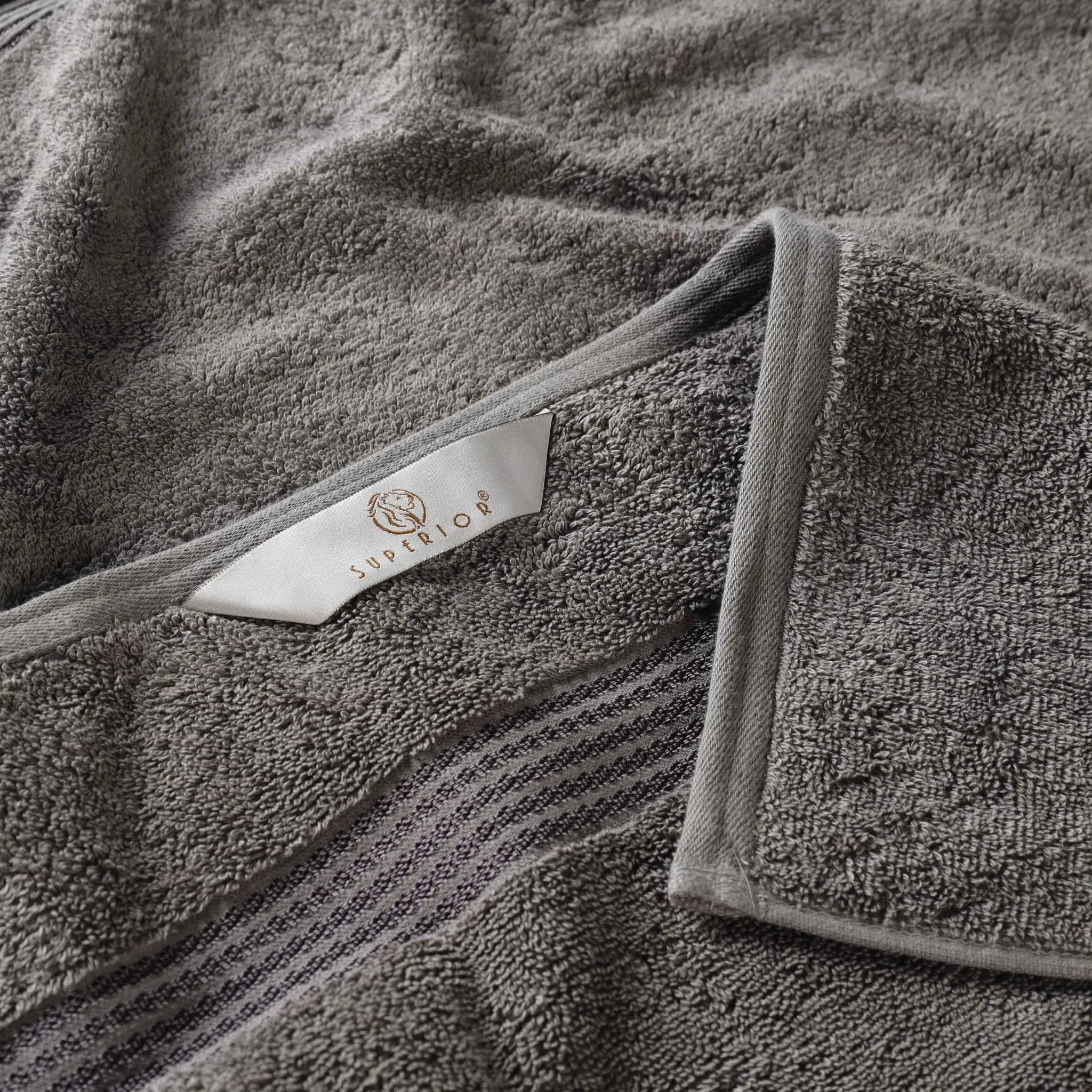 Premium Heritage Egyptian Cotton Bath Towel Set of 2 - Ultra Soft, Highly Absorbent & Quick Dry - Luxury Spa & Bathroom Essentials for Home & Hotel Use