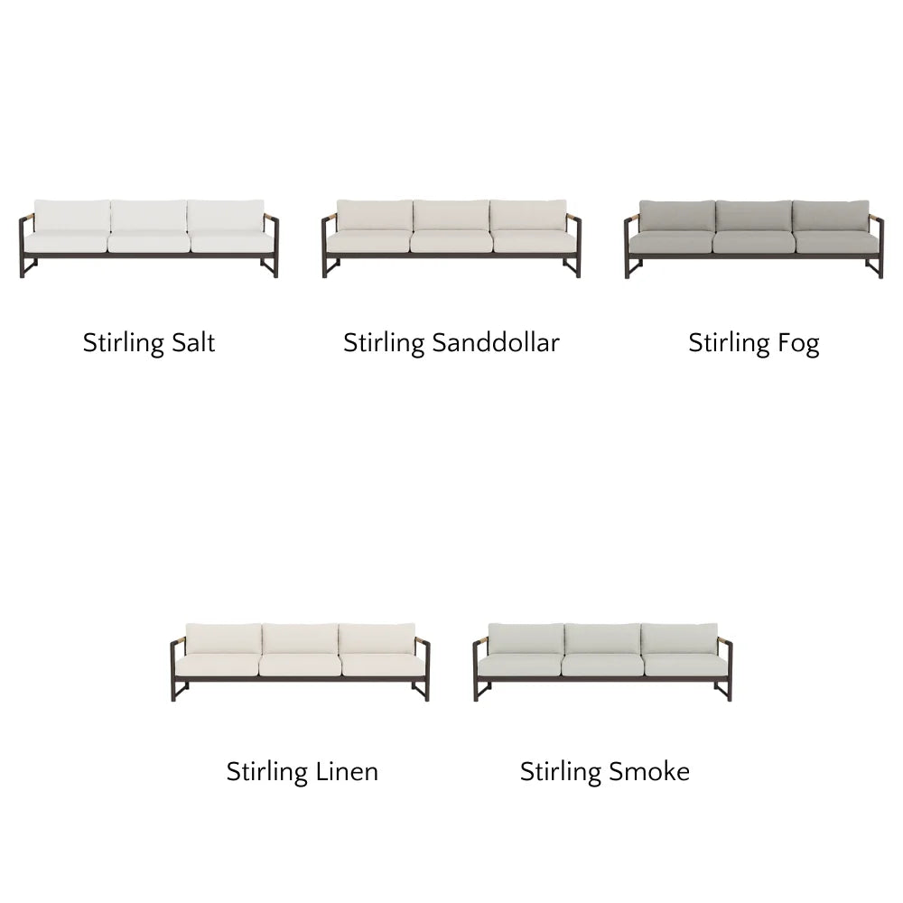 Breeze XL Outdoor 3-Seat Sofa Set - Waterproof Patio Furniture for Garden, Poolside & Backyard Relaxation