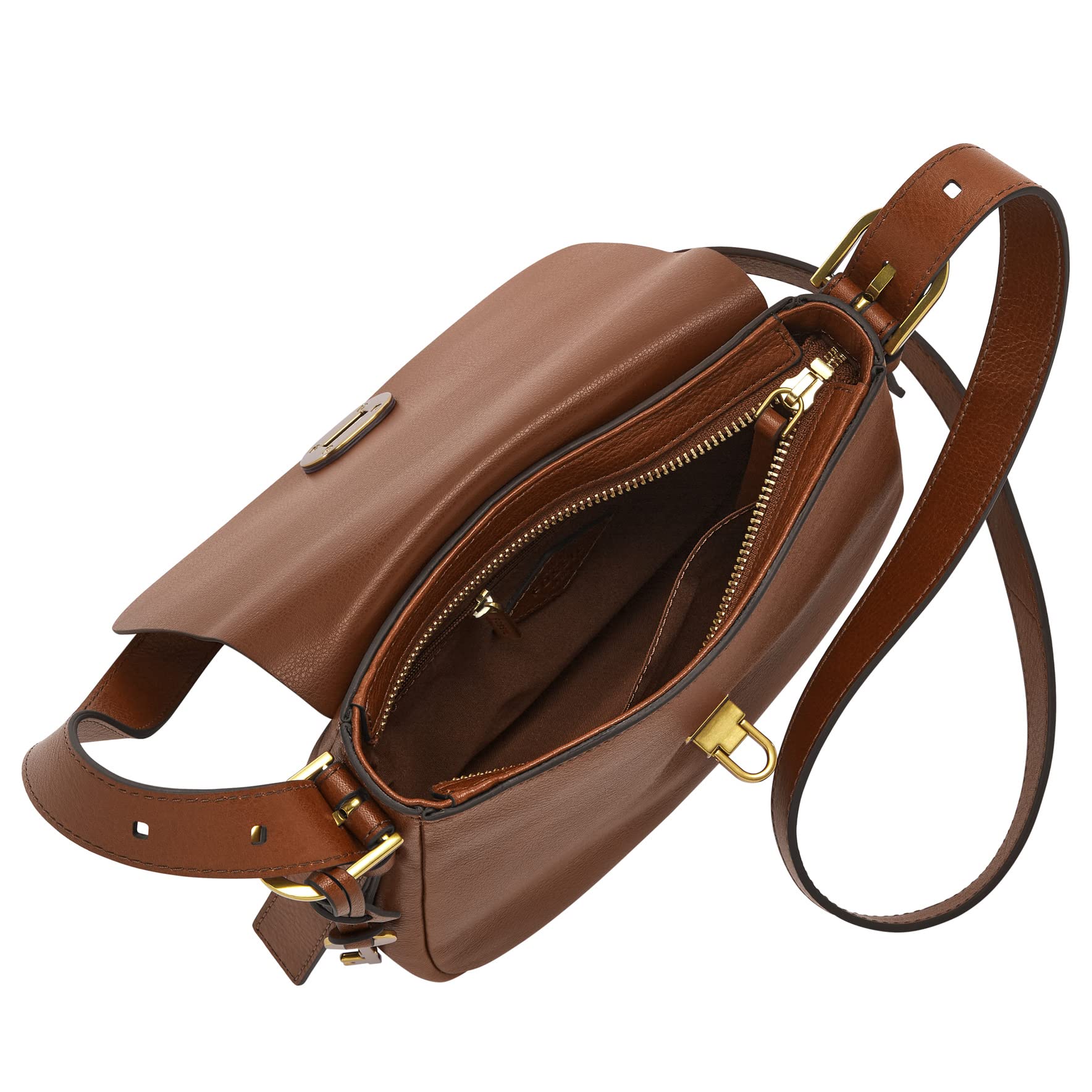 Fossil Harper Leather Small Flap Crossbody Purse for Women - Stylish & Compact Handbag for Everyday Use, Work, Travel & Date Night