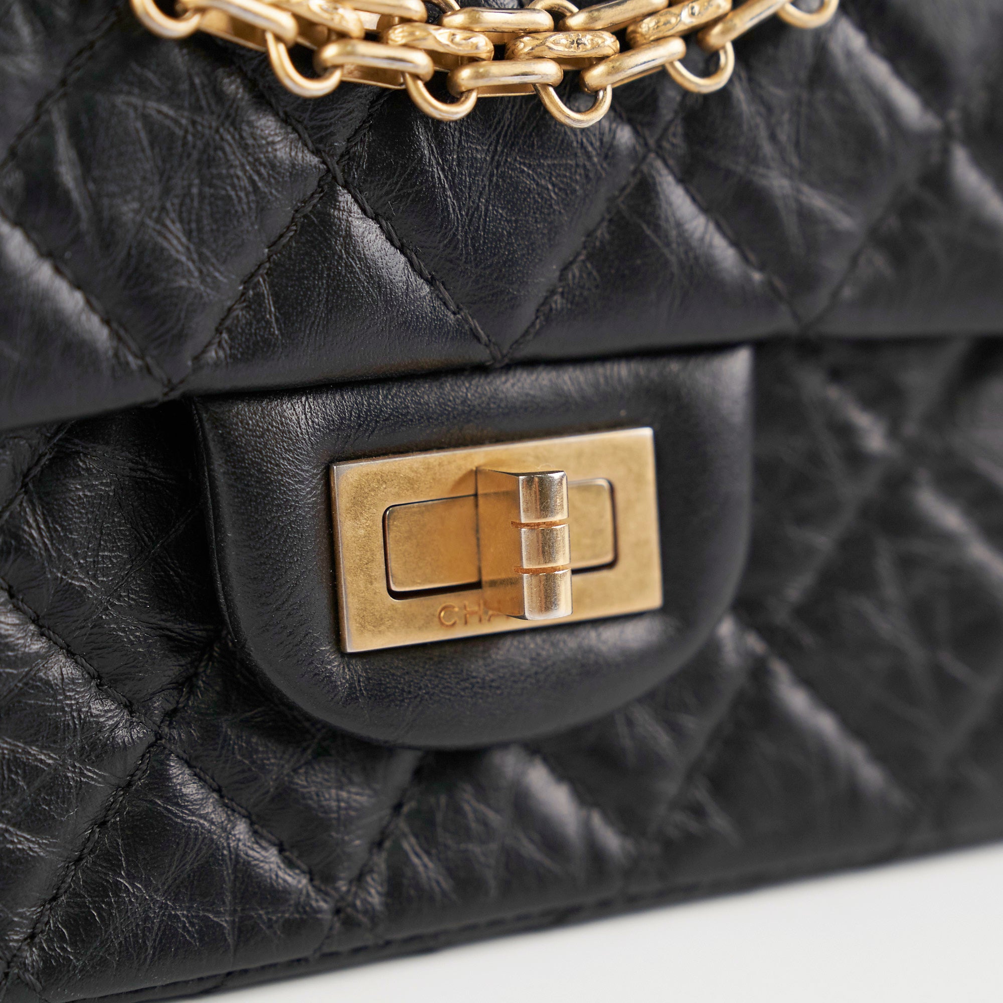 Chanel Reissue Mini Black Leather Flap Bag - Classic Luxury Handbag for Women | Perfect for Evening Events, Parties & Special Occasions