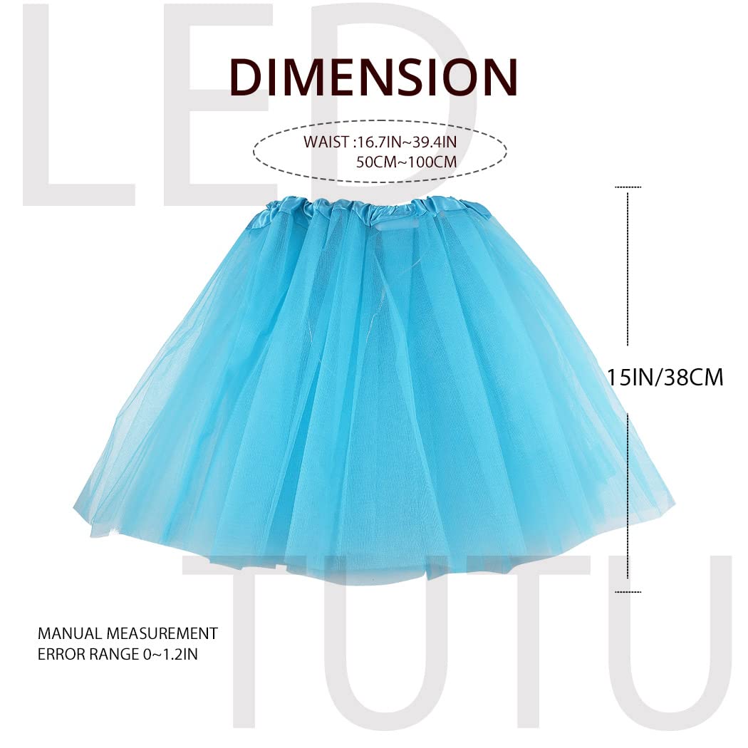 TWINKLEDE LED Light Up Tutu Skirt - Sparkly Tulle Dance Skirt for Women | Ballet, Party, Rave Costume | Perfect for Dance Performances, Halloween & Festive Celebrations