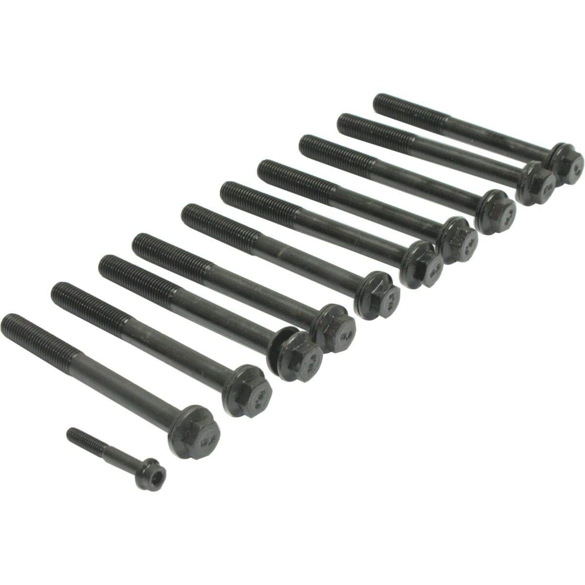 High-Quality Cylinder Head Bolts Set of 11 - Compatible with Chevy, Chevrolet Tracker, Suzuki Sidekick & Aerio | Engine Repair & Maintenance Parts for DIY Mechanics & Auto Shops
