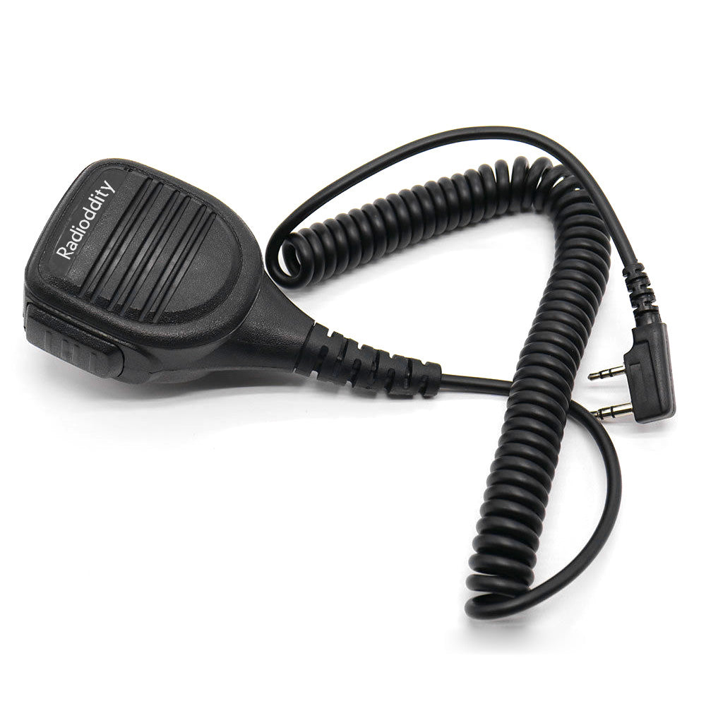 Waterproof Shoulder Speaker Mic for Radioddity Baofeng TYT Radios | K Plug Connector | Durable Outdoor Communication for Hiking, Construction & Emergency Use