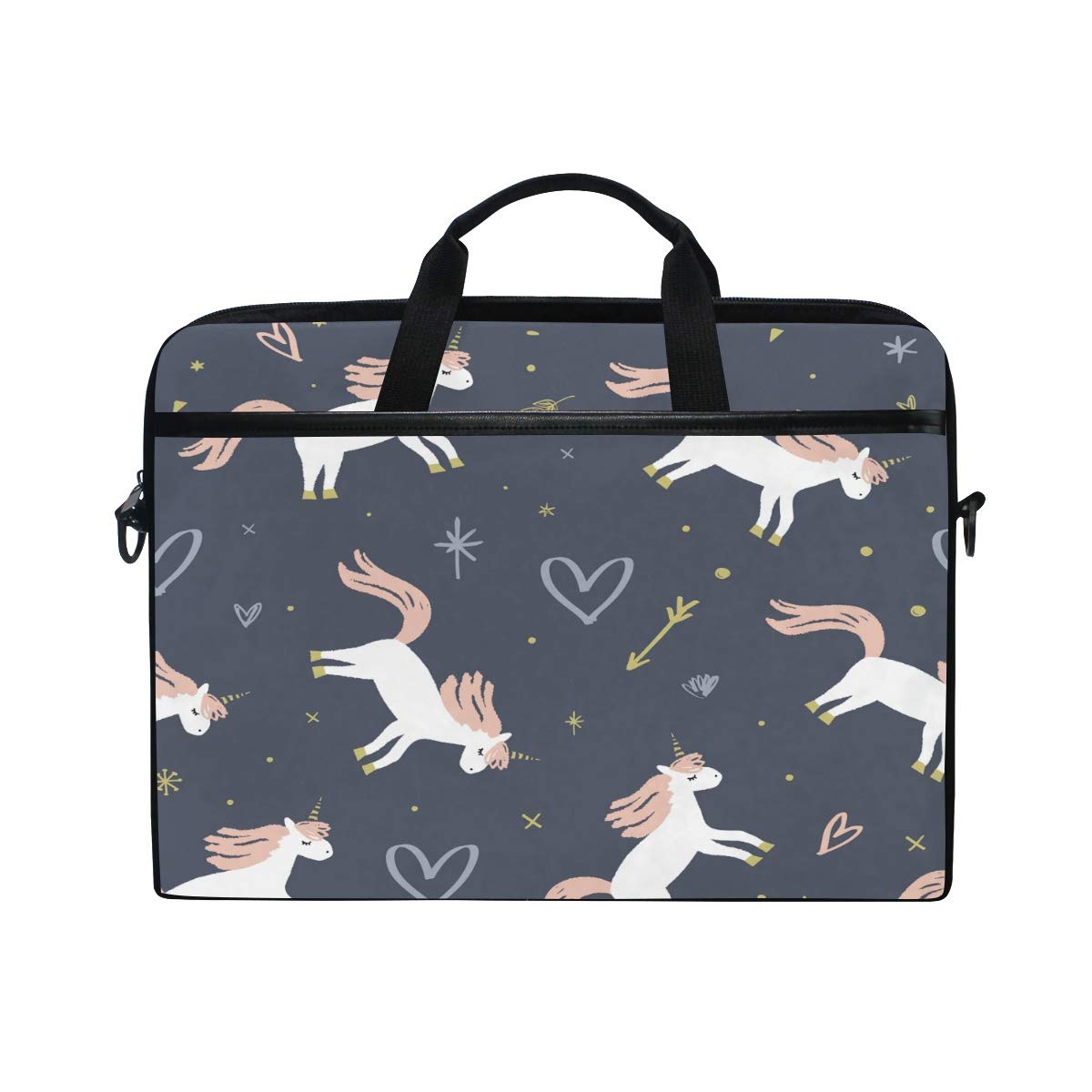 AGONA Cute Unicorn Laptop Shoulder Bag - 15 Inch Messenger Bag for 14-15 Inch Laptops, Notebooks & Chromebooks - Perfect for Work, School & Travel