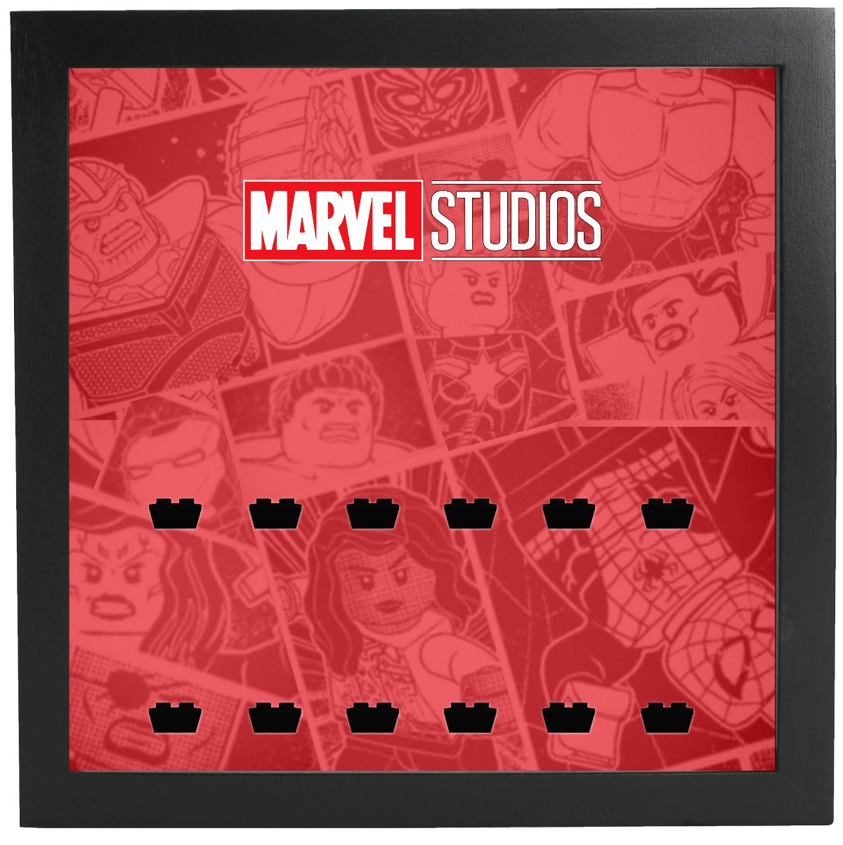 Lego® Marvel Studios Series 2 Minifigure Display Frame - Red | Perfect for Collectors & Home Decor