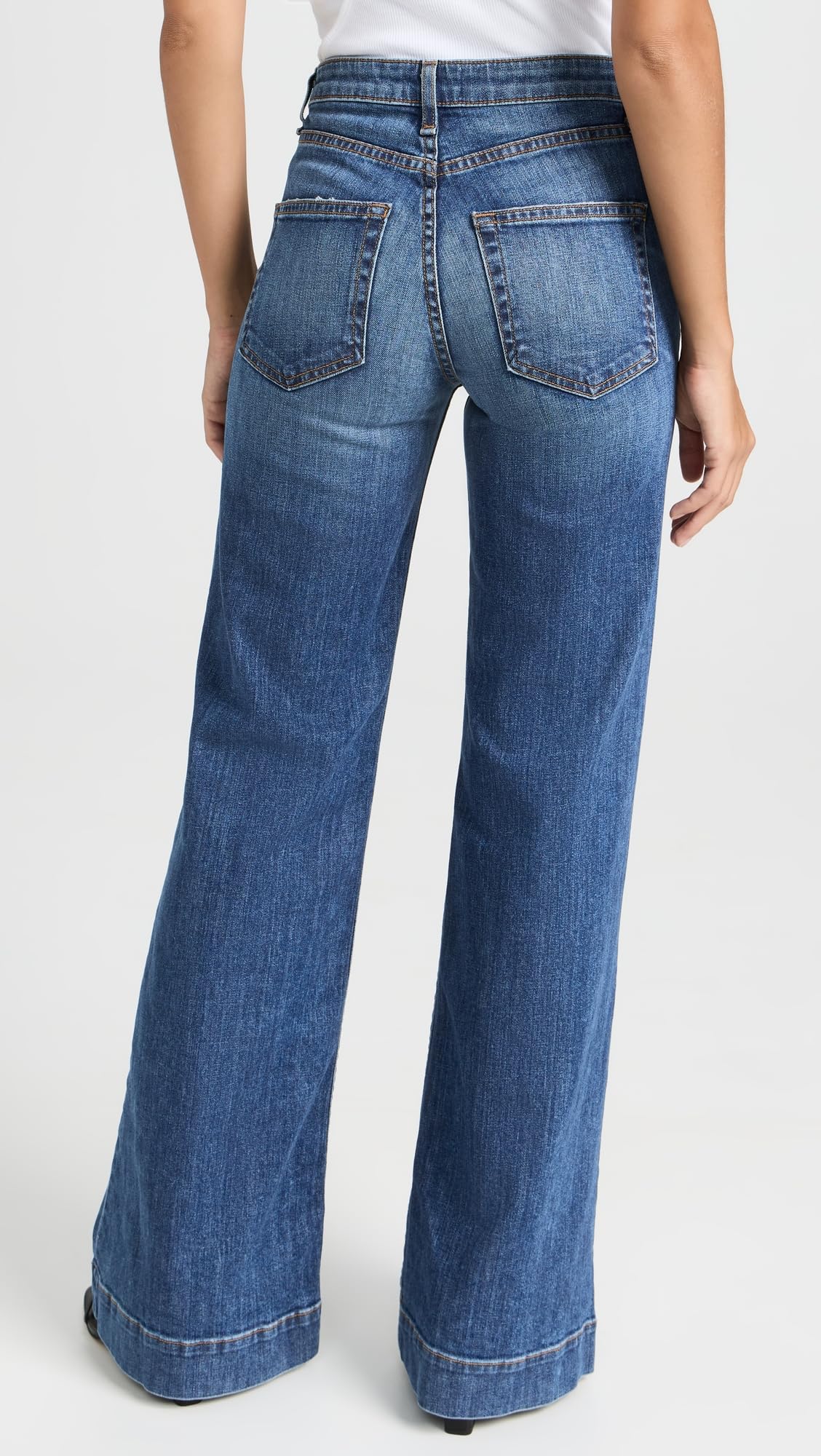 Women's Juniper Wide Leg Jeans - High Waist Stretch Denim Pants for Casual & Office Wear | Comfortable Trendy Plus Size Jeans for Everyday Outfits