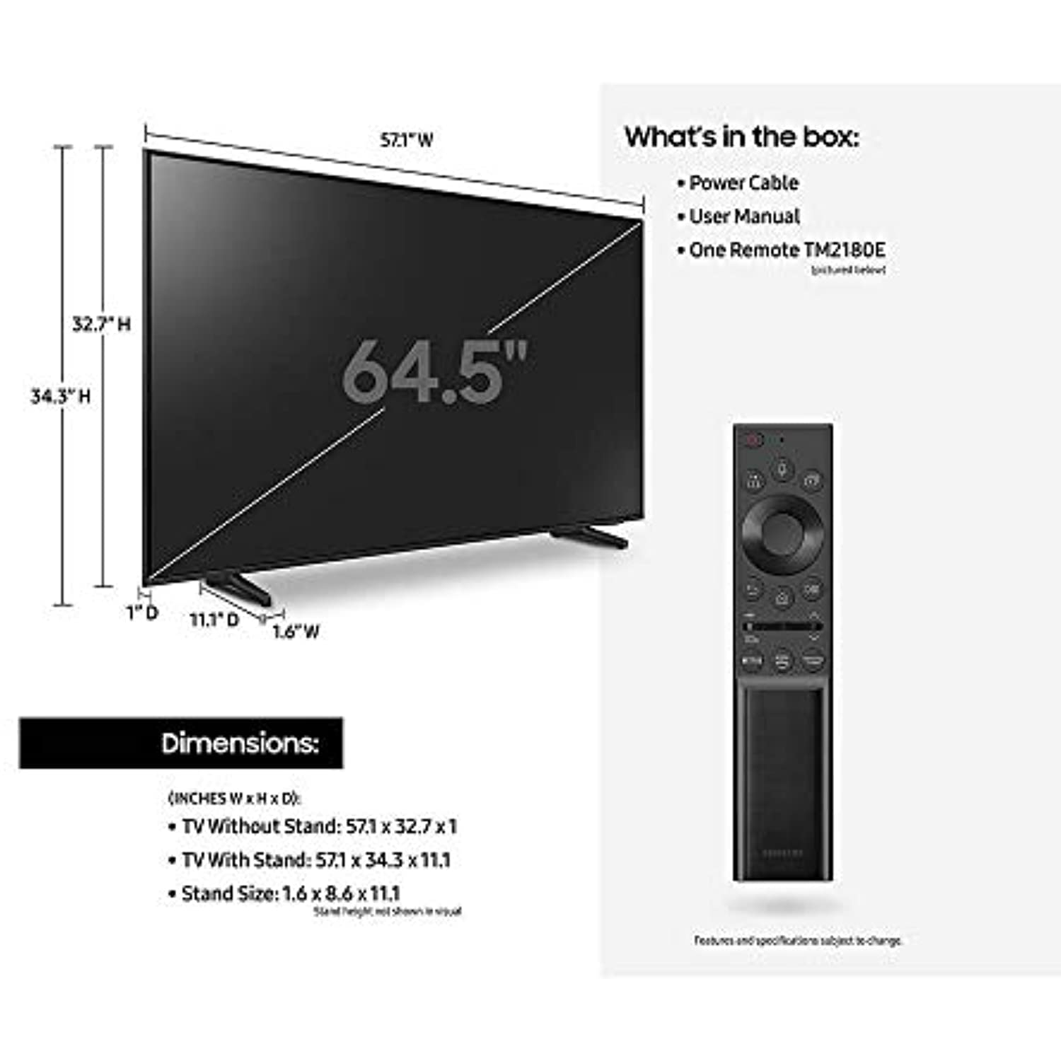 Samsung QN65Q60A 65-inch QLED 4K UHD Smart TV with Alexa Built-in (Renewed) - Perfect for Home Theater, Gaming & Streaming Netflix, Hulu, Disney+