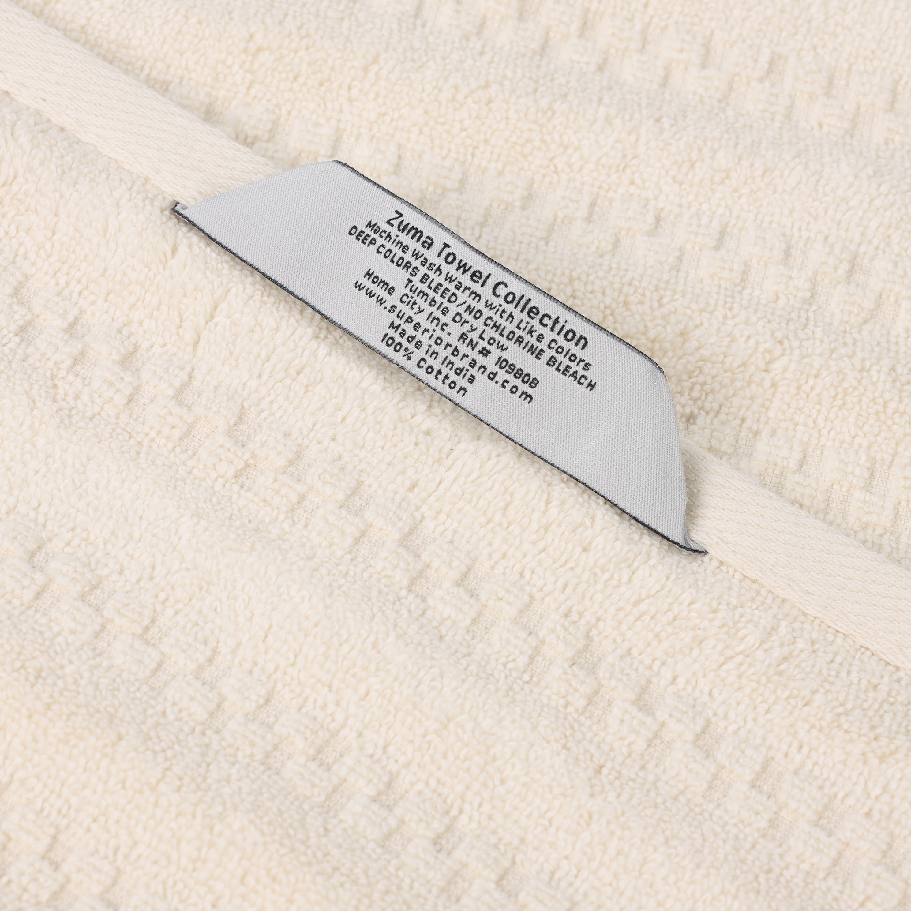 Zuma Zero Twist Cotton Medium Weight Soft Absorbent 6-Piece Bath Towel Set - Premium Luxury Towels for Spa, Bathroom & Beach Use