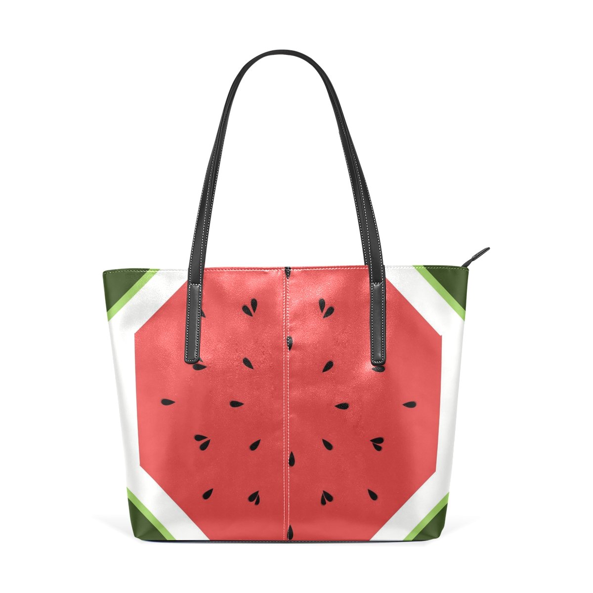 JSTEL Women's Watermelon Print Tote Bag - Stylish Top Handle Shoulder Handbag for Work, Travel & Shopping | Fashionable Ladies Purse for Everyday Use