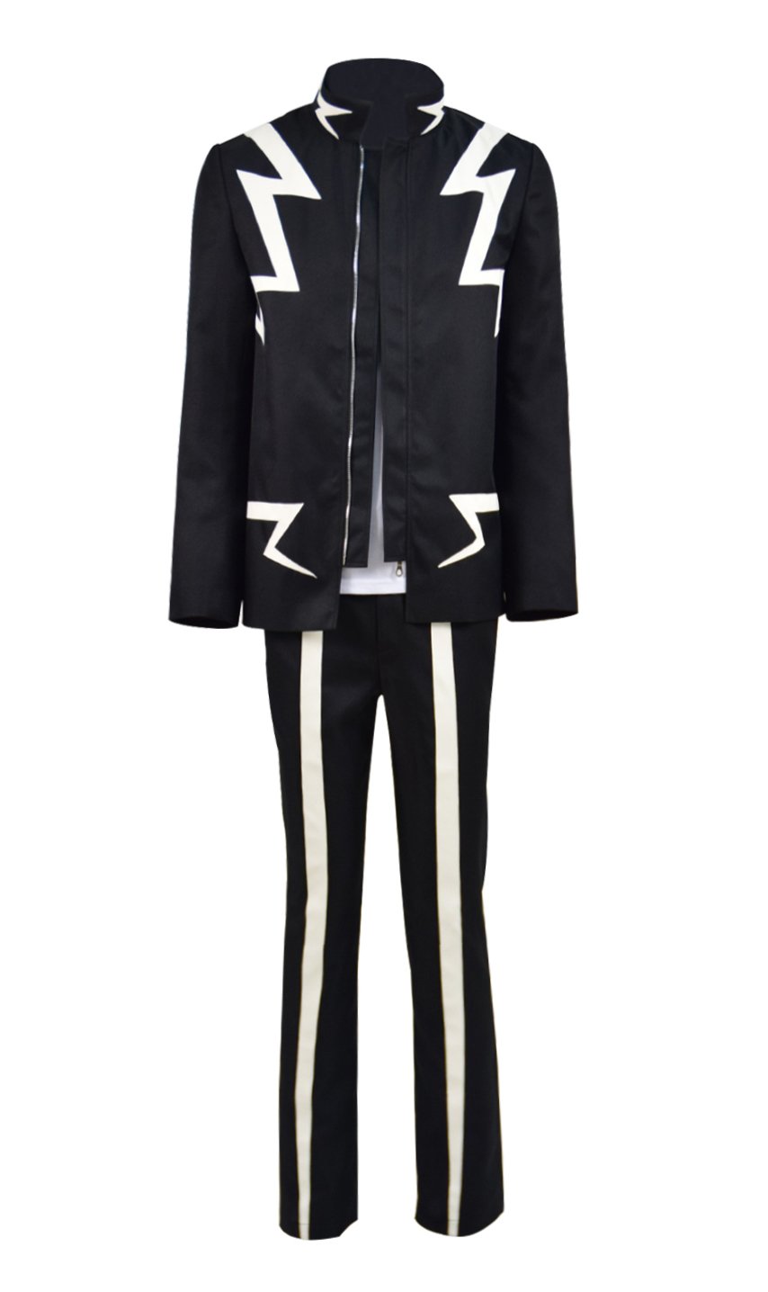 Denki Kaminari Cosplay Costume - My Hero Academia Anime Outfit for Men, Black Halloween Costume | Perfect for Cosplay Events, Halloween Parties & Anime Conventions