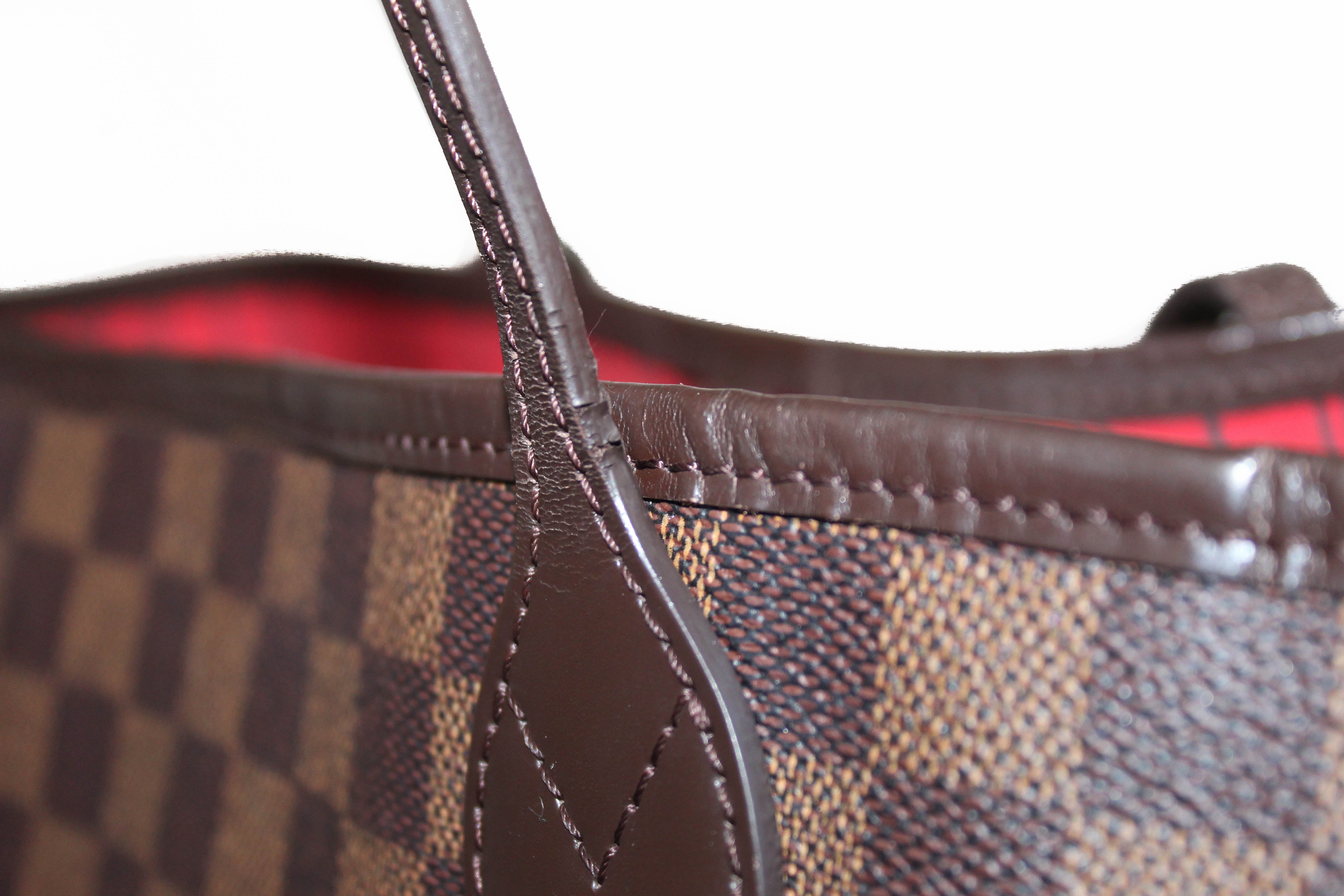 Authentic Louis Vuitton Damier Ebene Neverfull MM Tote Shoulder Bag - Luxury Designer Handbag for Women, Perfect for Work, Travel & Everyday Use