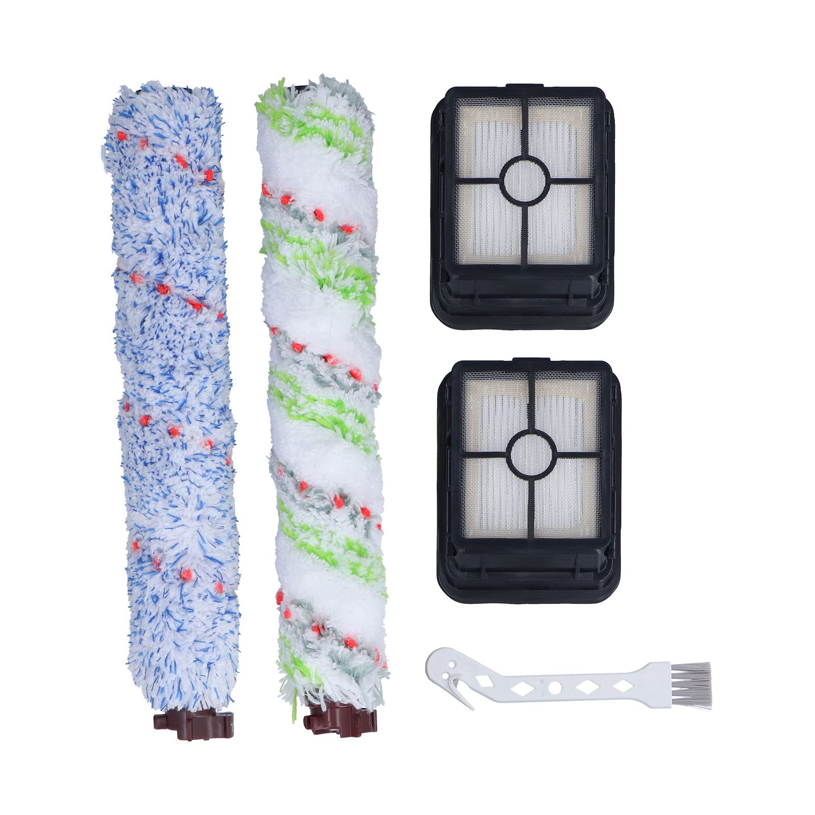Zerodis Vacuum Cleaner Rolling Brush Filter Replacement Set - Compatible with Most Vacuum Models - Perfect for Pet Hair, Dust & Debris Cleaning