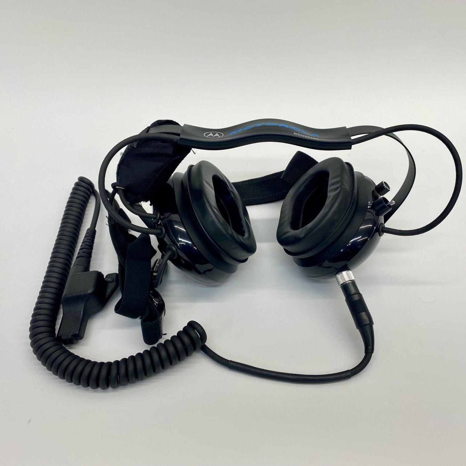 Motorola BDN6636C Heavy Duty Headset with Throat Microphone - Noise Cancelling Communication Headset for Construction, Security & Industrial Use - Durable Two-Way Radio Headset for Clear Hands-Free Communication