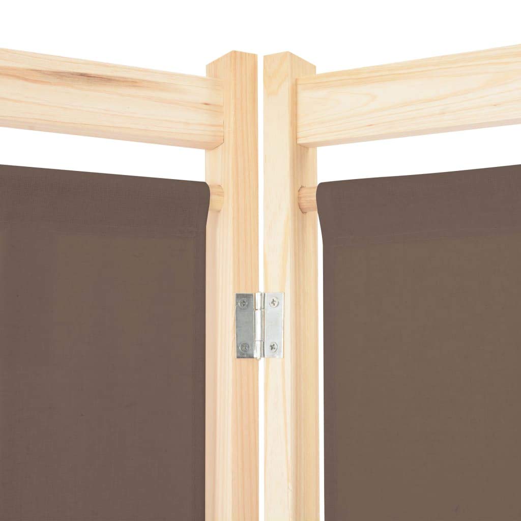 4-Panel Folding Room Divider Privacy Screen - 62.9