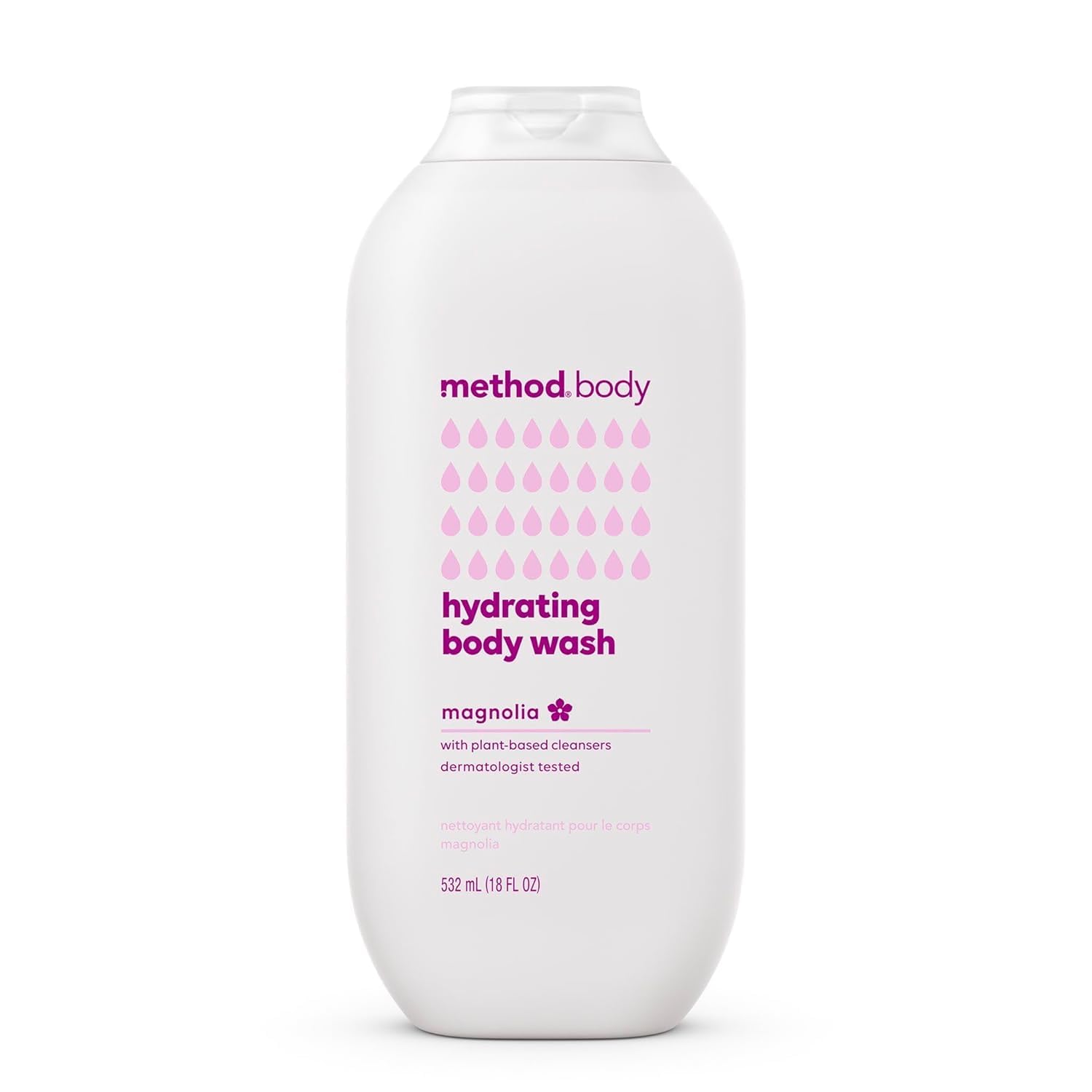 Method Body Wash - Magnolia Scented, Paraben & Phthalate Free, 18 oz | Vegan & Cruelty-Free Shower Gel for Sensitive Skin | Perfect for Daily Use & Relaxing Bath Time