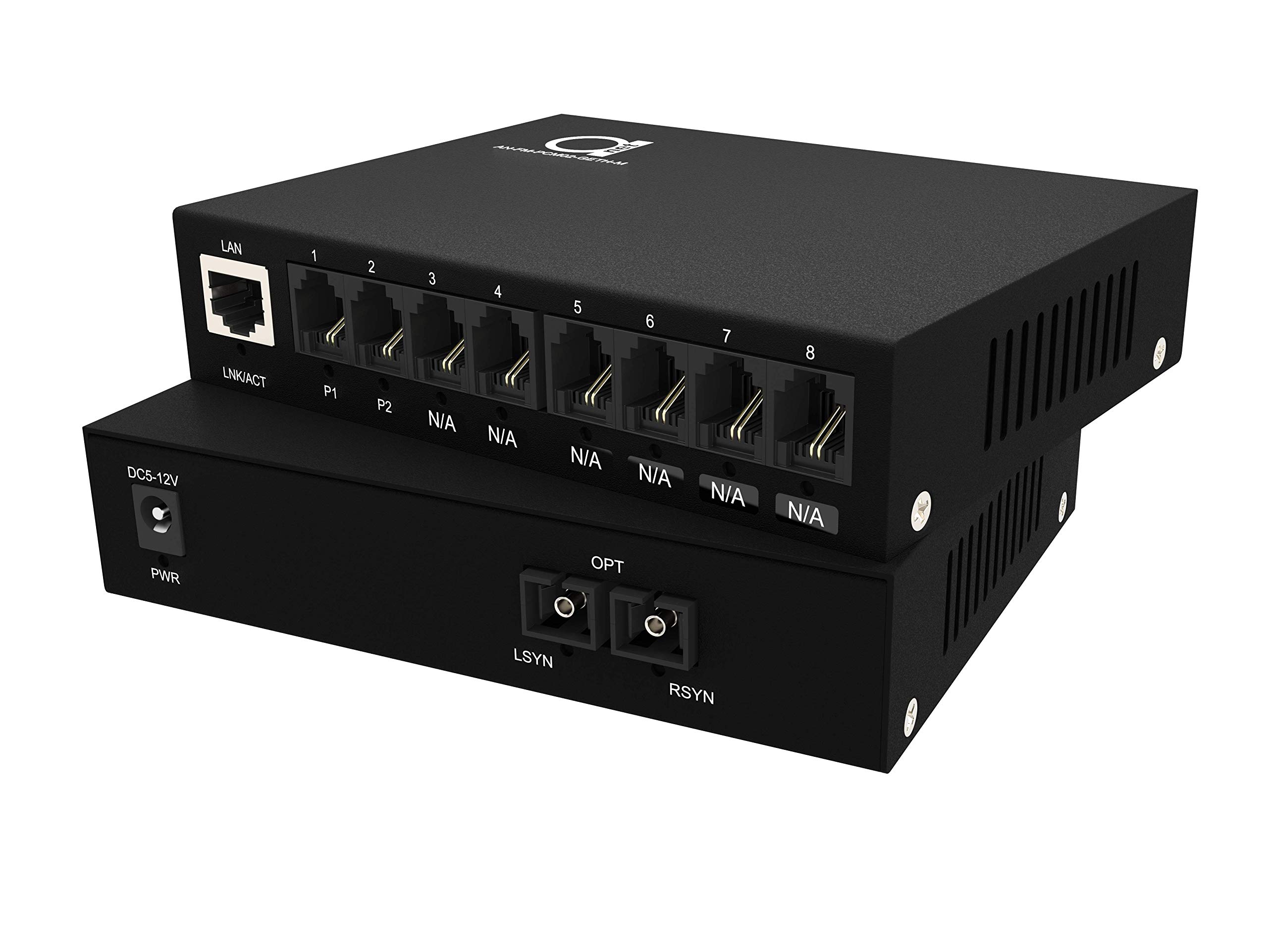 2 Pack RJ11 Telephone & Gigabit Ethernet Fiber Optic Converter - FXS/FXO VoIP Extender Kit - Supports Single/Multimode Fiber up to 20km (12.4mi) - Perfect for Office VoIP Systems, Remote Workstations & Long-Distance Network Extensions