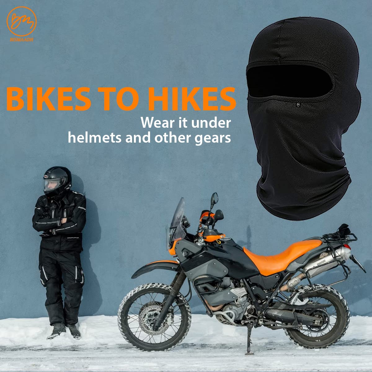 BISMAADH Balaclava Full Face Mask for Men & Women - Windproof Ski Mask for Motorcycle, Running, Cycling, Skiing in Cold Weather - Perfect for Winter Sports & Outdoor Activities