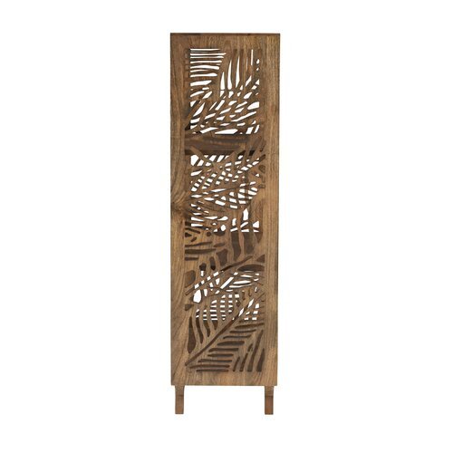 Hand Carved Solid Wood Bookcase - 5 Shelf Standard Book Shelf for Home & Office | Wooden Bookshelf Furniture for Living Room, Bedroom, Study & Library Storage