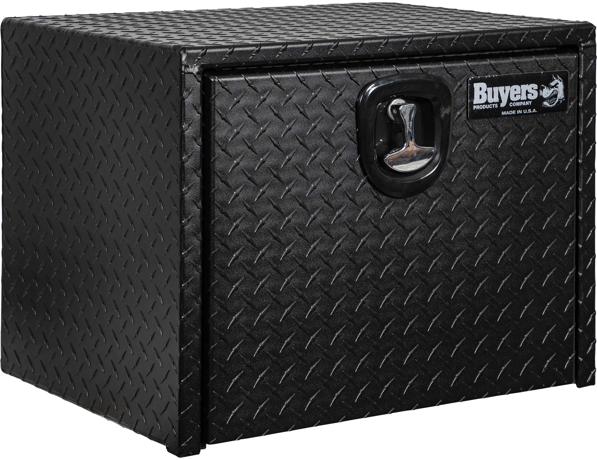Buyers Products 1715105 Textured Matte Black Diamond Tread Aluminum Underbody Truck Tool Box - 18