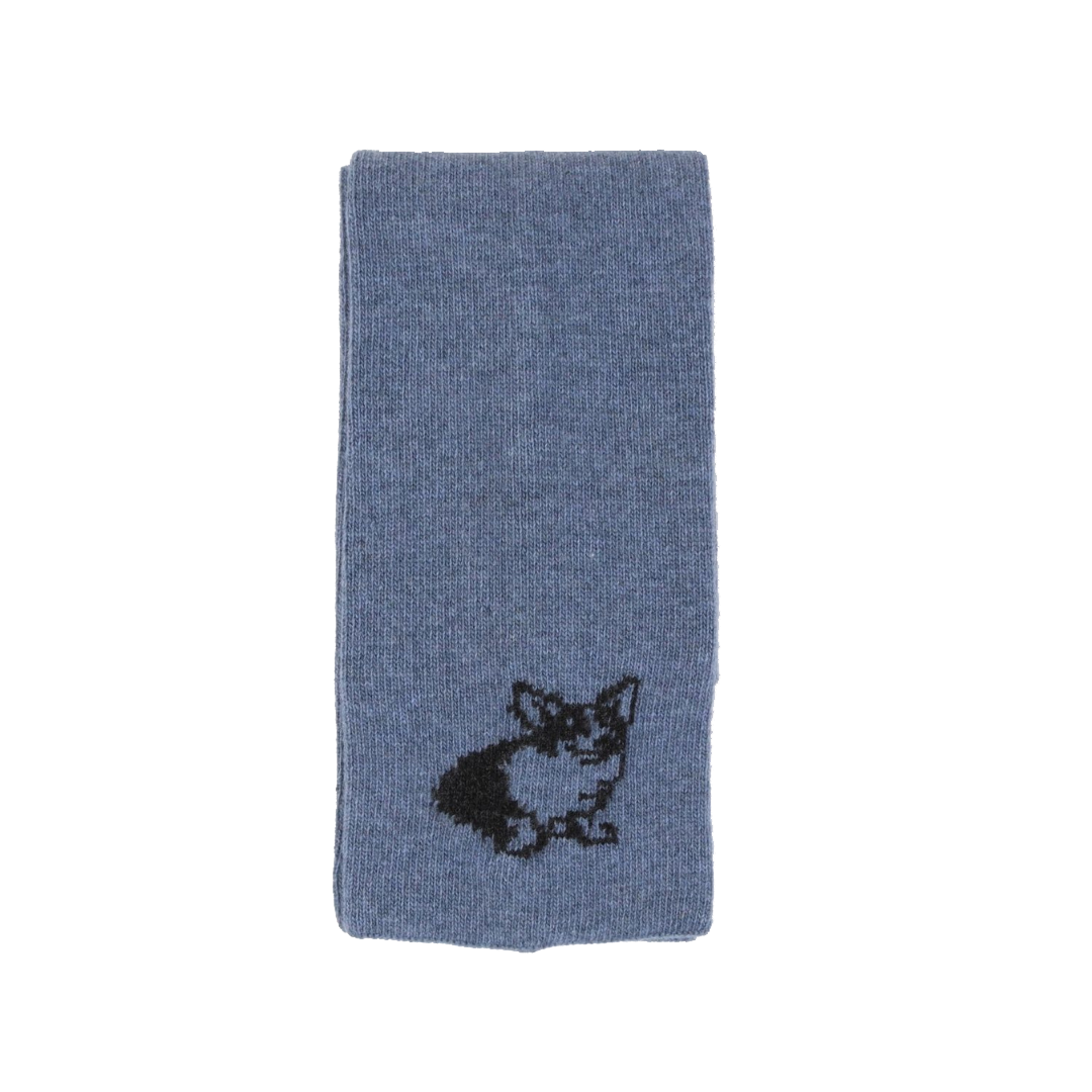Unisex Corgi Dog Wool Scarf - Warm Winter Fashion Accessory for Men & Women - Perfect for Cold Weather, Outdoor Activities, and Dog Lovers