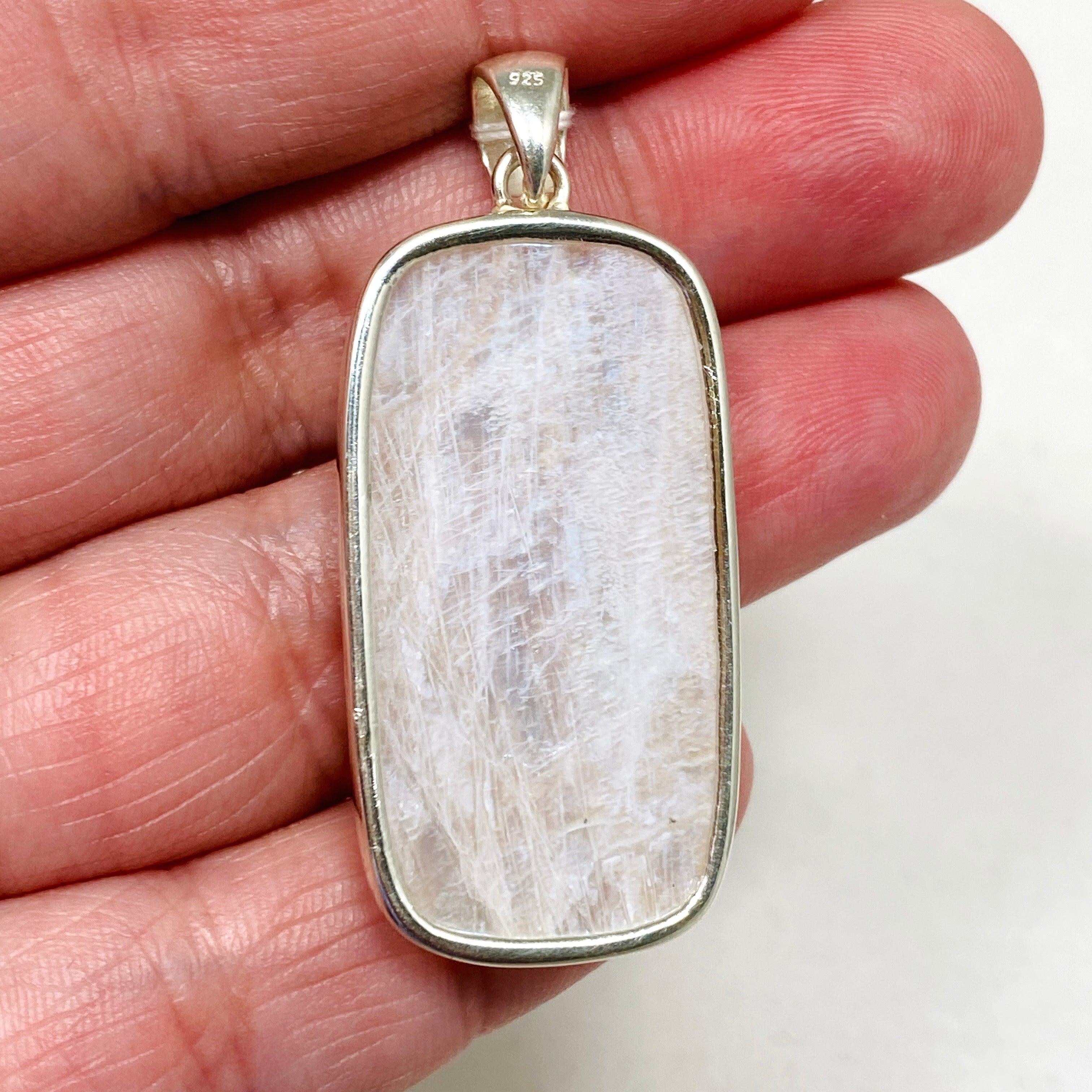 Moonstone Rectangular Pendant Necklace KPGJ4257 - Elegant Gemstone Jewelry for Women, Perfect for Everyday Wear & Special Occasions
