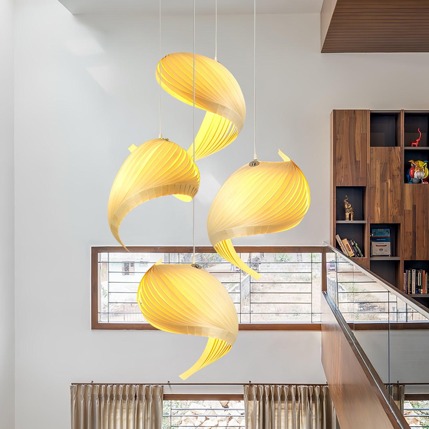 Nautilus Shell Pendant Light - Handcrafted Natural Seashell Chandelier for Coastal & Boho Home Decor | Perfect for Living Room, Bedroom, or Beach House Lighting