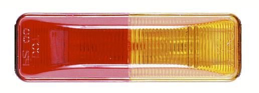 PM 154A R Amber Red Fender Mount Clearance Light - Heavy Duty Truck & Trailer Safety Lighting for Night Driving & Road Visibility