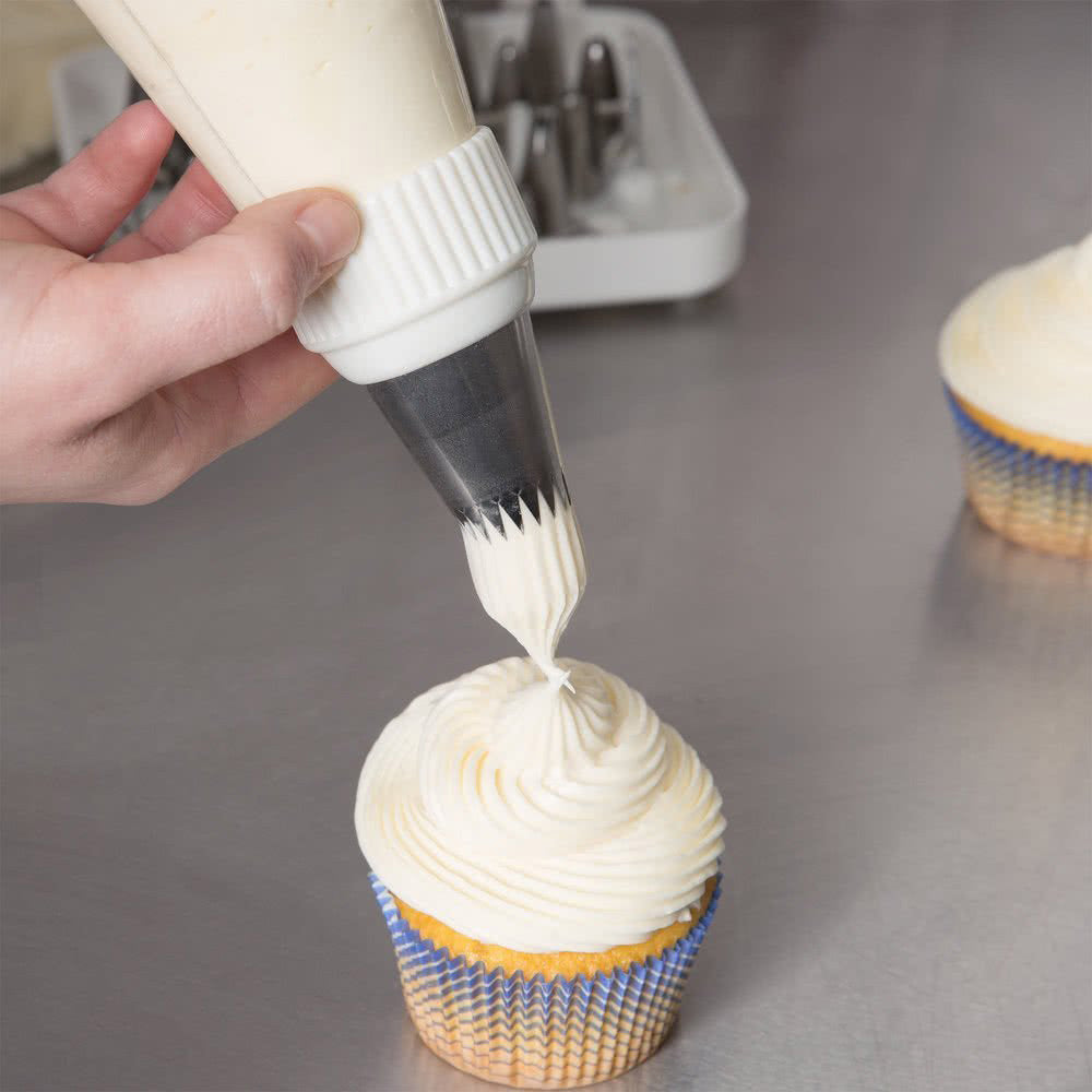 Ateco 404 Large Pastry Tip Coupling - Professional Baking Decorating Nozzle for Cakes, Cupcakes & Cookies