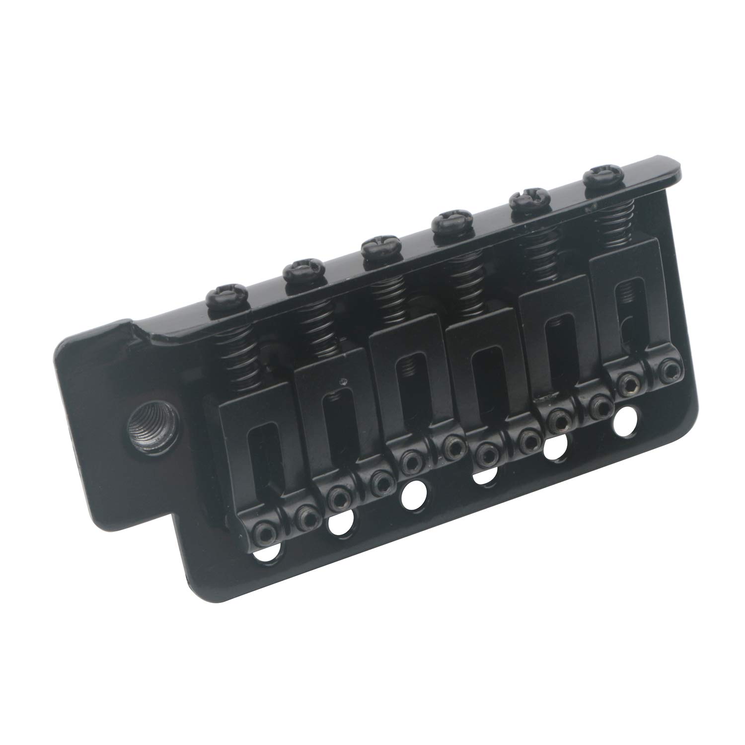 Premium 6-String Electric Guitar Tremolo Bridge System with Whammy Bar - Black Replacement Tailpiece for Stratocaster Style Guitars | Perfect for Rock, Blues & Live Performances