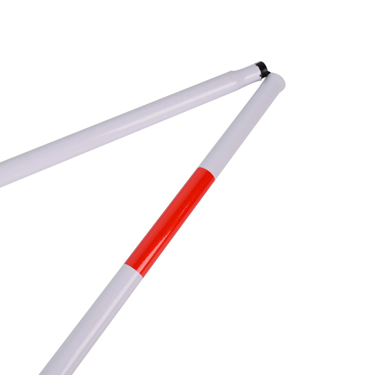 Foldable Walking Cane - Lightweight Aluminum Folding Cane with Reflective Strip for Visually Impaired & Blind People - Adjustable Walking Stick for Indoor/Outdoor Use, Travel & Daily Mobility Support