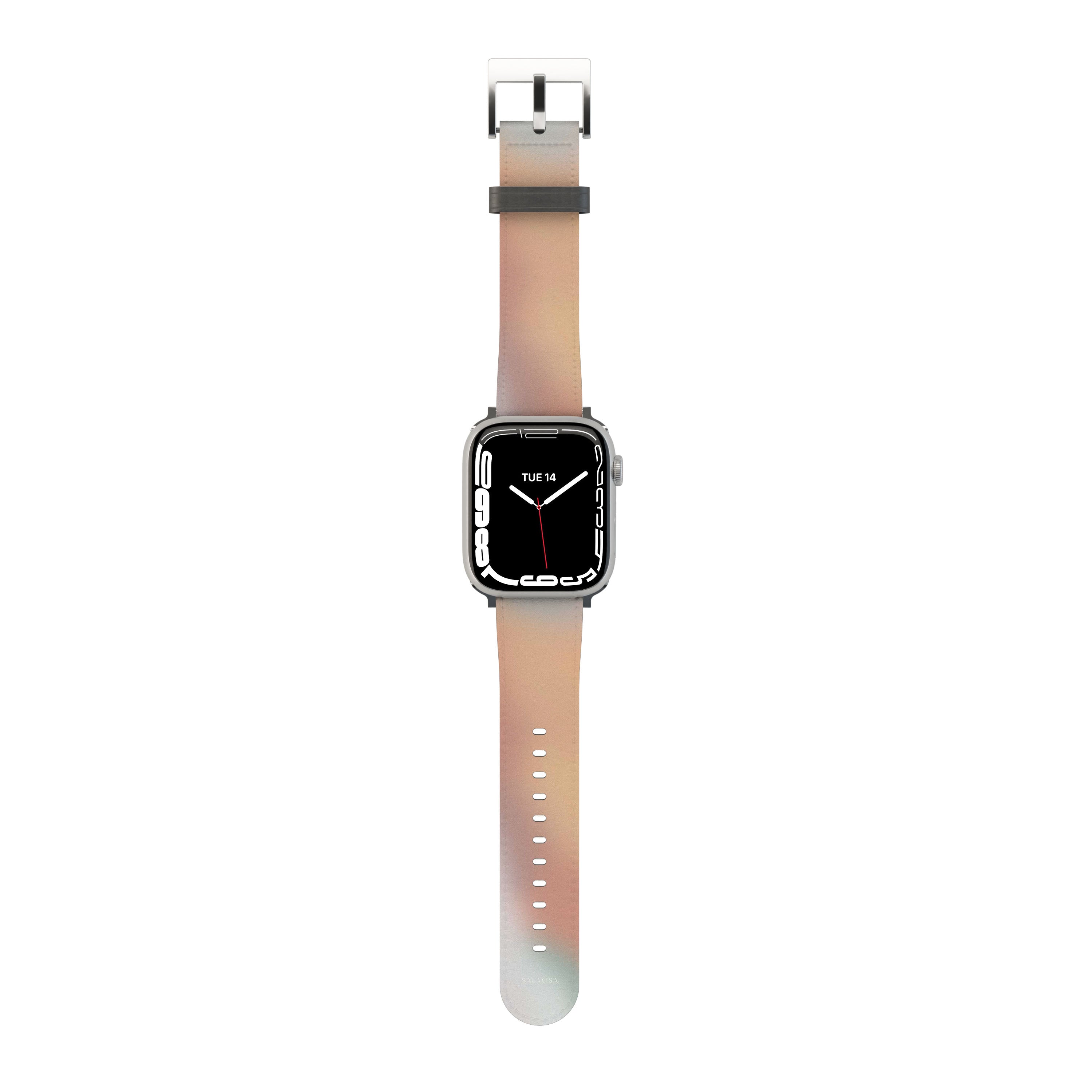 Premium Sunlit Haze Apple Watch Band - Soft Silicone Replacement Strap for Apple Watch Series 9/8/7/SE/6/5/4/3/2/1 - Comfortable & Durable Sport Band for Workouts, Running, Swimming & Everyday Wear
