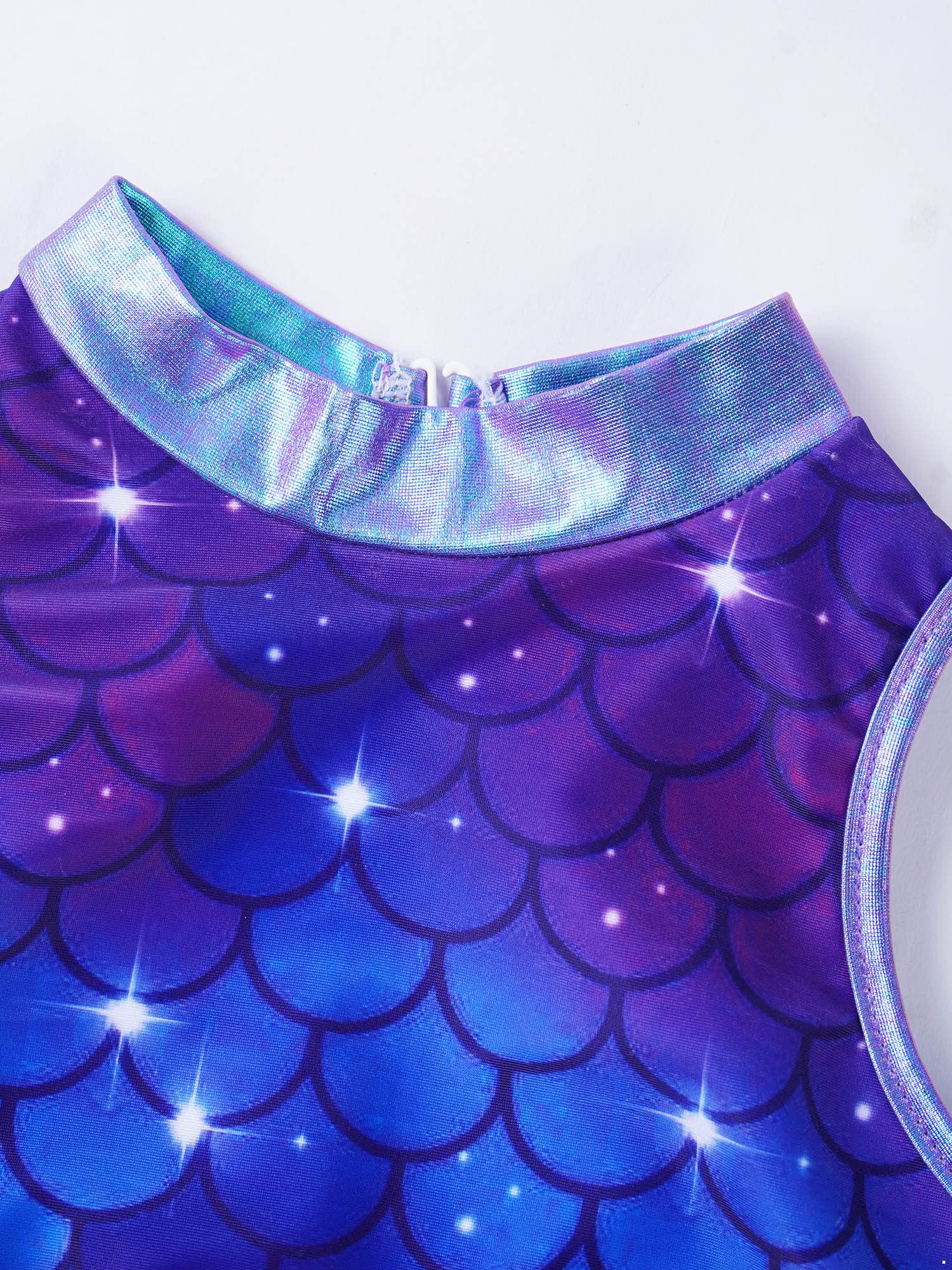 Sparkly Girls 2-Piece Dance Outfit - Sequin Crop Top with Cutout Back & Booty Shorts for Gymnastics, Dance, Workout | Perfect for Performances, Competitions & Dance Classes