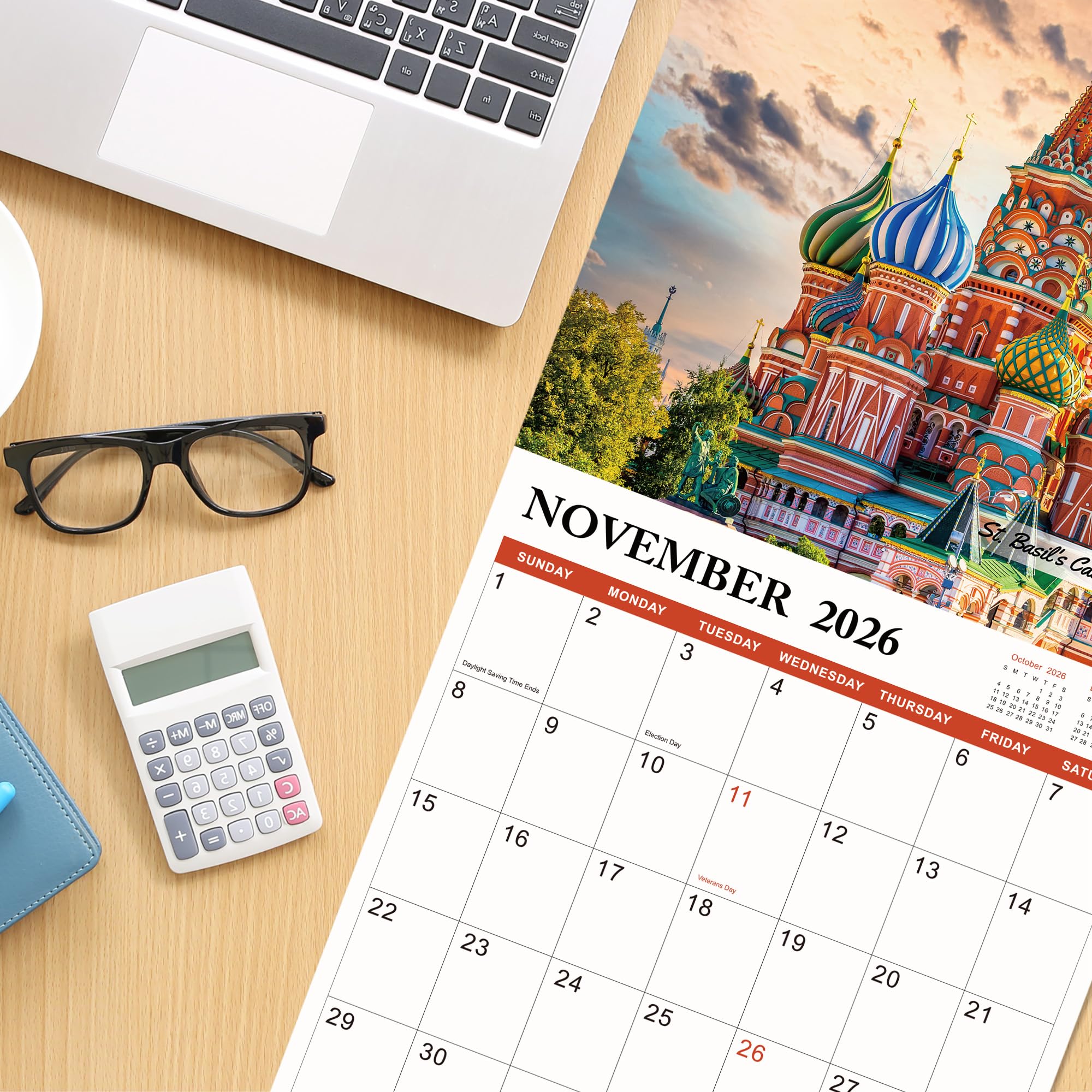2025-2026 Wall Calendar - 18 Month Planner from July 2025 to December 2026 | 12