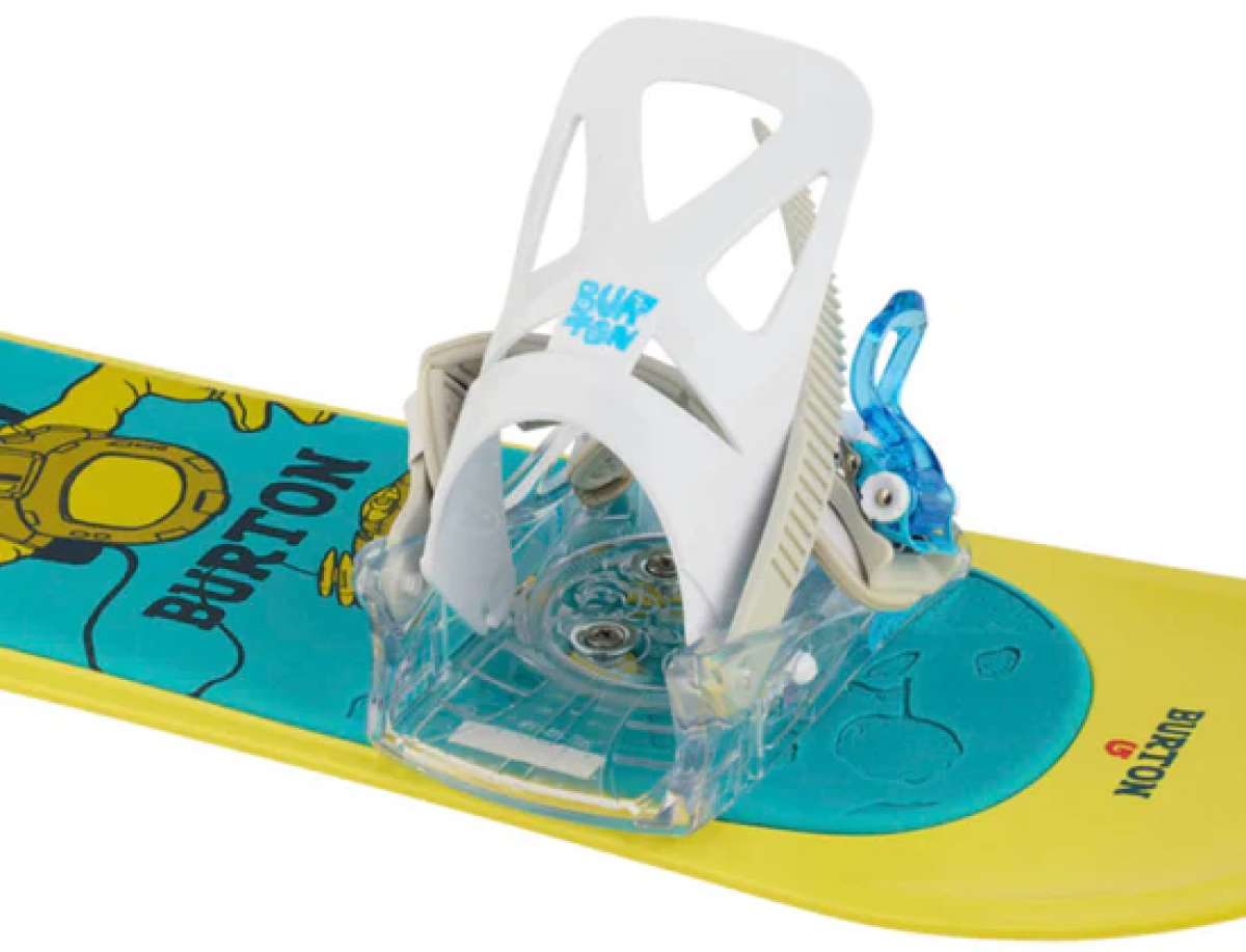 Burton Junior's Grom Disc Snowboard Binding 2024 - Kids Snowboard Bindings for Boys & Girls - Adjustable Strap System - Perfect for Beginner Snowboarders & Youth Riders - Ideal for Mountain Slopes & Snow Parks