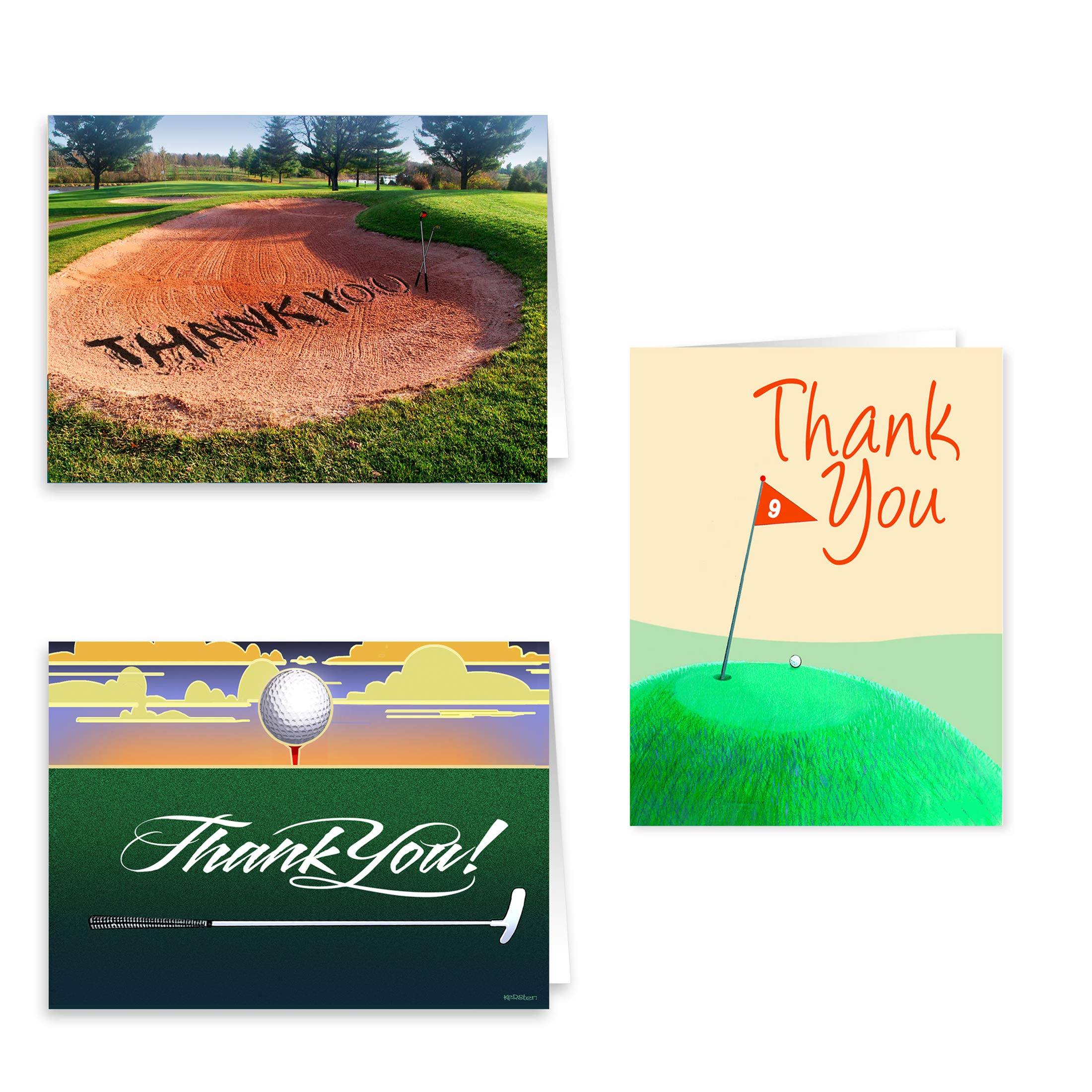 Funny Golf Notepads & Note Cards Set - 4 Pads & 12 Cards | USA Made | Perfect for Golf Lovers, Gifts & Office Use | Stonehouse Collection